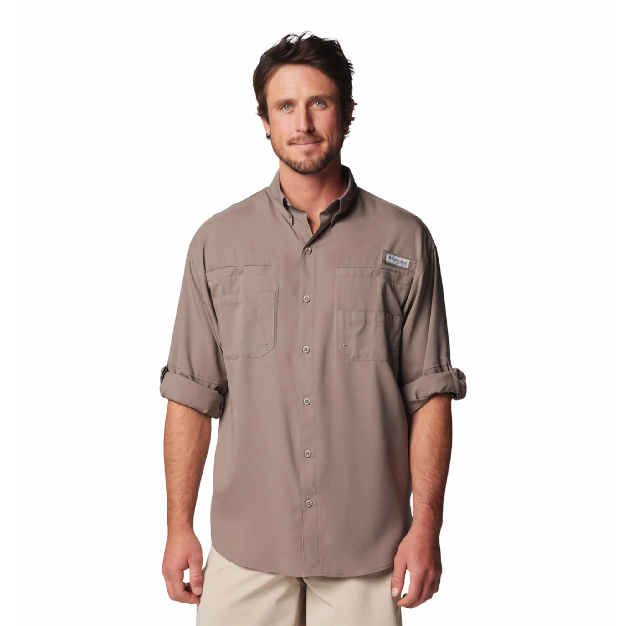 Columbia Men Brown Tamiami II LS Shirt (Sun Protection) - Image 5