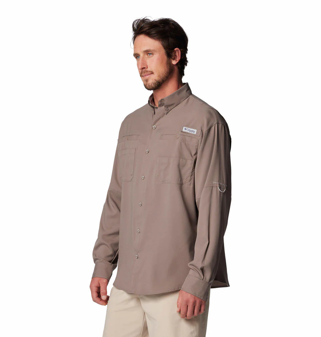 Columbia Men Brown Tamiami II LS Shirt (Sun Protection) - Image 3
