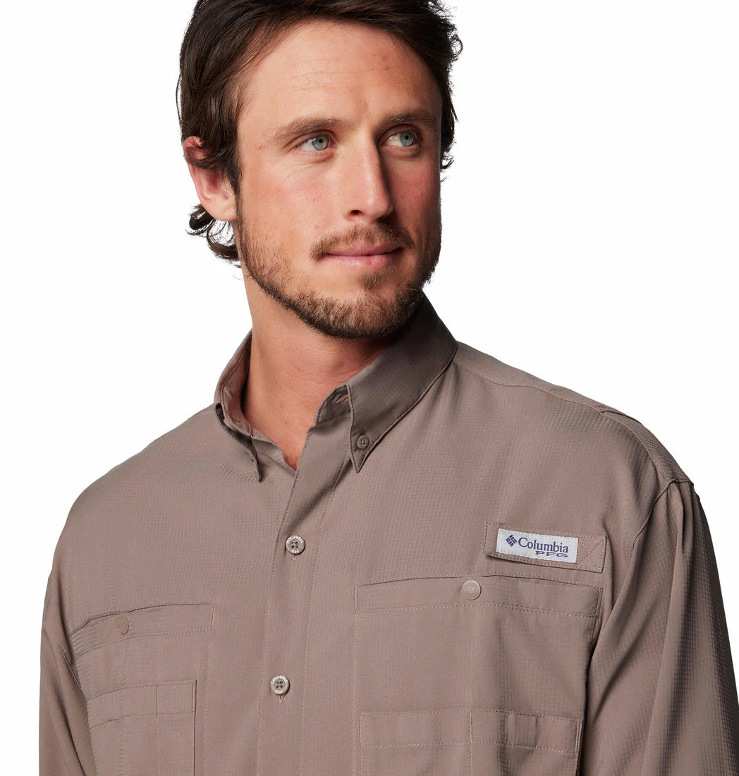Columbia Men Brown Tamiami II LS Shirt (Sun Protection) - Image 6