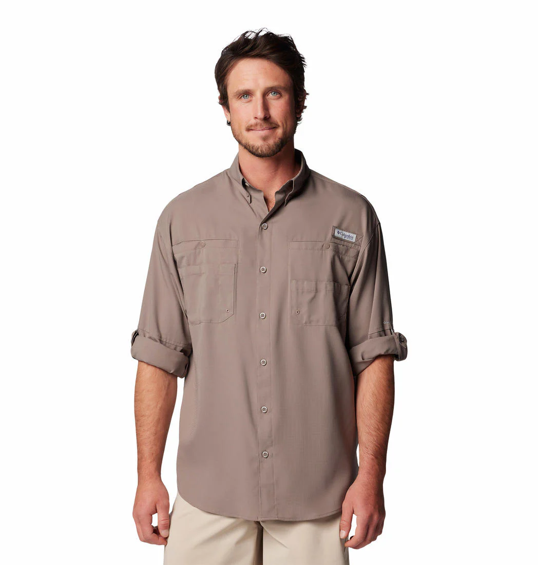 Columbia Men Brown Tamiami II LS Shirt (Sun Protection) - Image 7