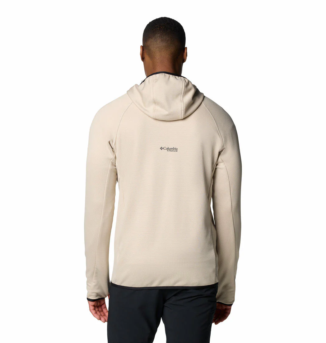 Columbia Men Brown Triple Canyon Grid Fleece Hooded FZ II - Image 2