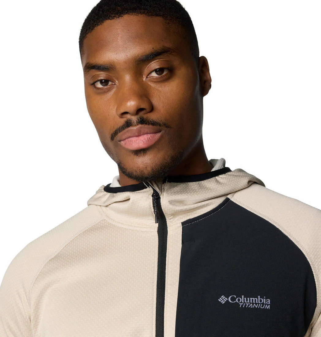 Columbia Men Brown Triple Canyon Grid Fleece Hooded FZ II - Image 5