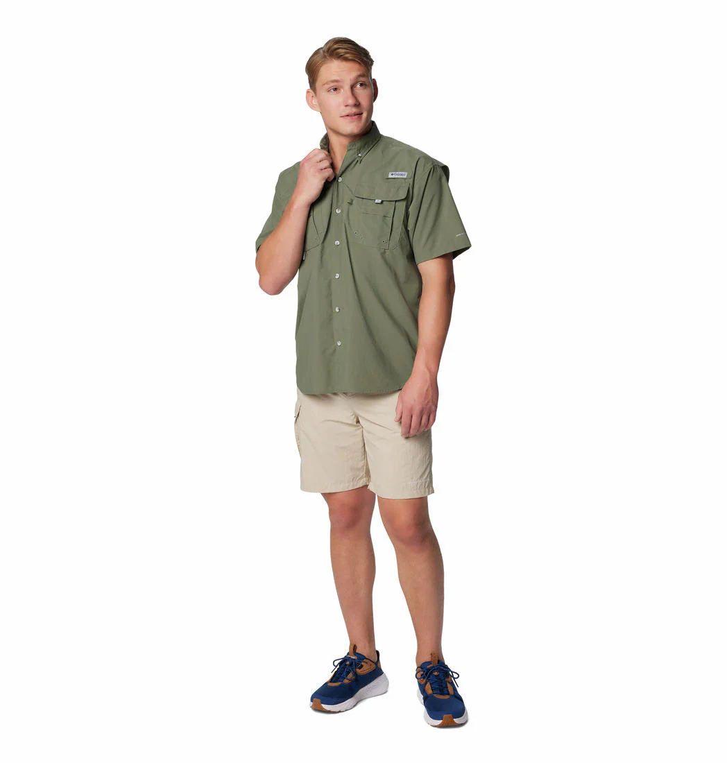 Columbia Men Green Bahama II S/S Shirt (Sun Protection) - Image 4