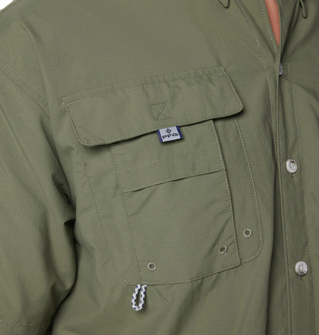 Columbia Men Green Bahama II S/S Shirt (Sun Protection) - Image 6