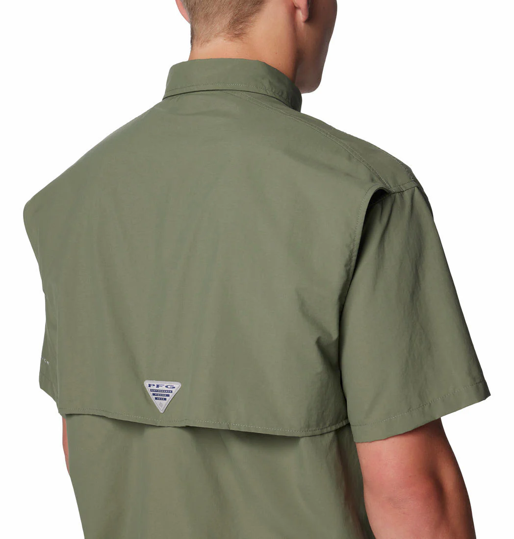 Columbia Men Green Bahama II S/S Shirt (Sun Protection) - Image 6