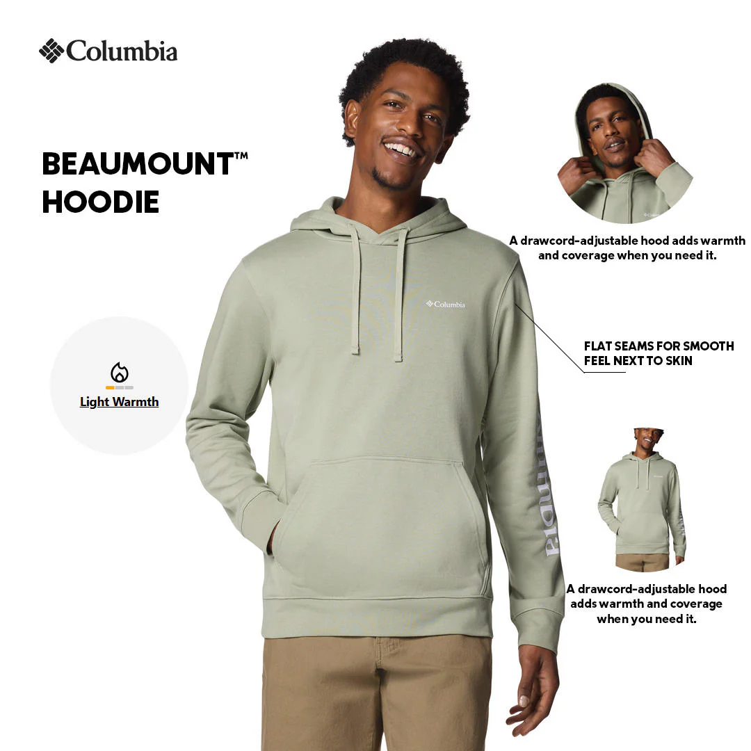 Columbia Men Green Beaumount Hoodie - Image 2