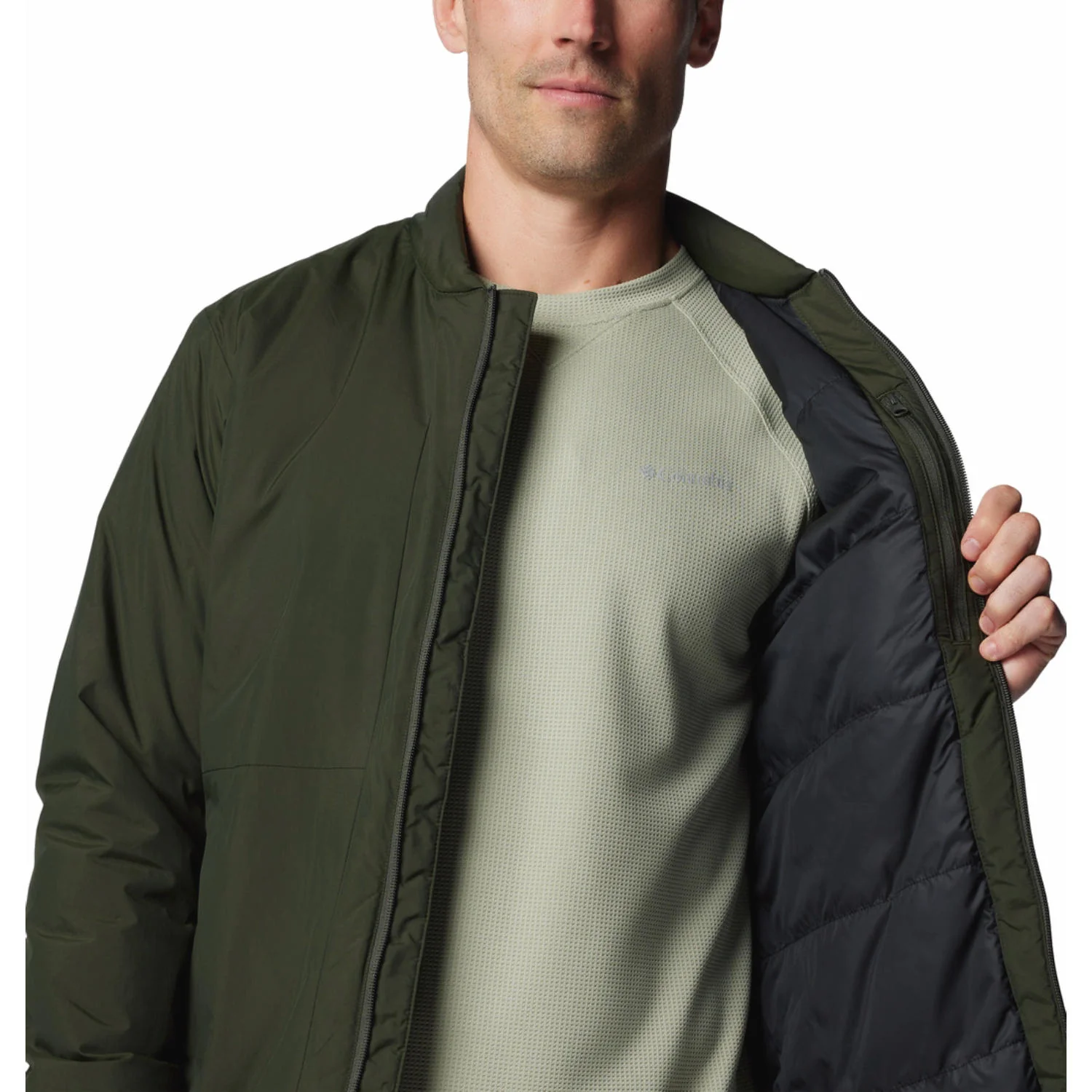 Columbia Men Green Black Mesa Jacket - Image 4