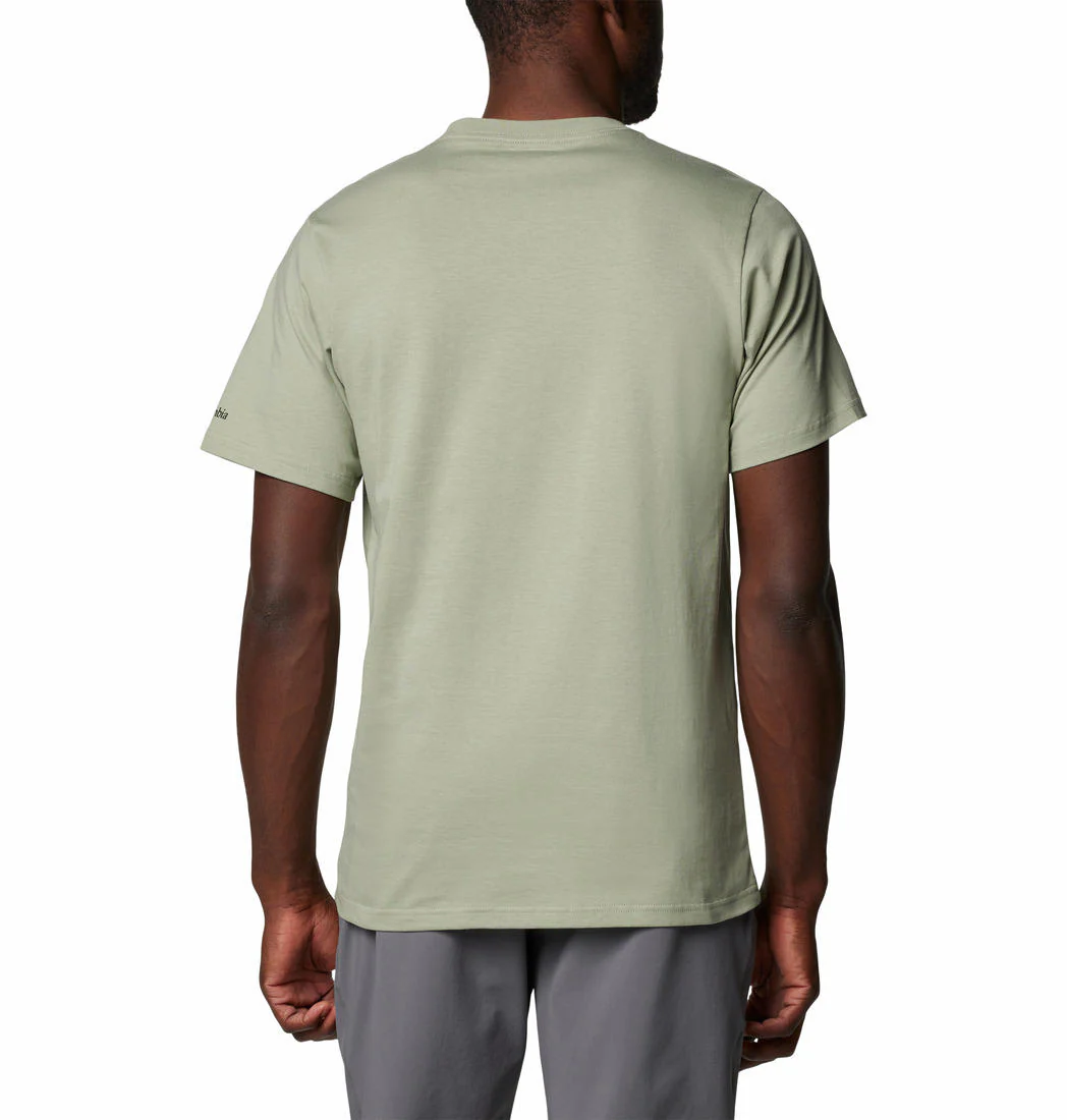 Columbia Men Green CSC Seasonal Logo Tee - Image 2
