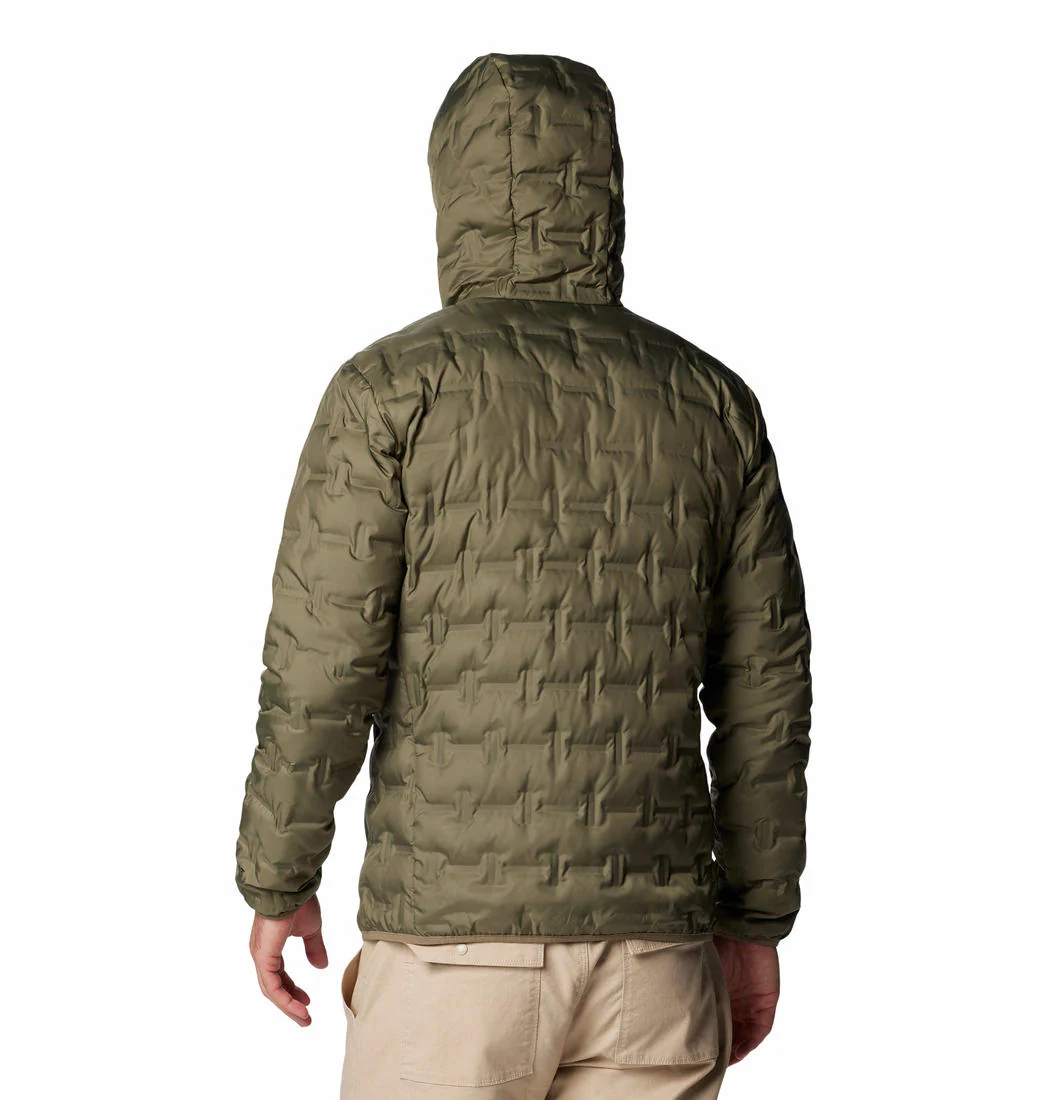 Columbia Men Green Delta Ridge II Down Hooded Jacket - Image 2