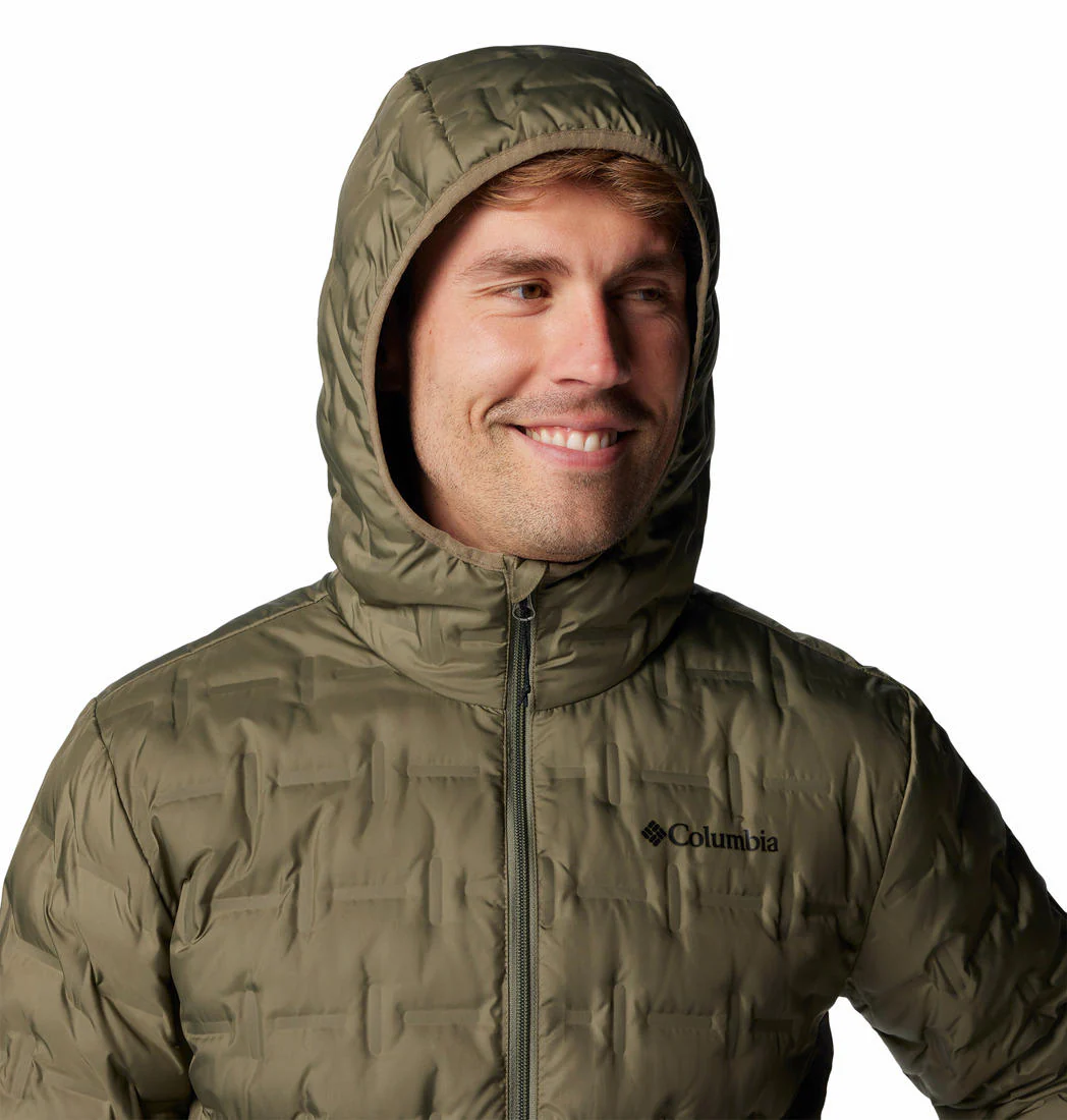 Columbia Men Green Delta Ridge II Down Hooded Jacket - Image 6
