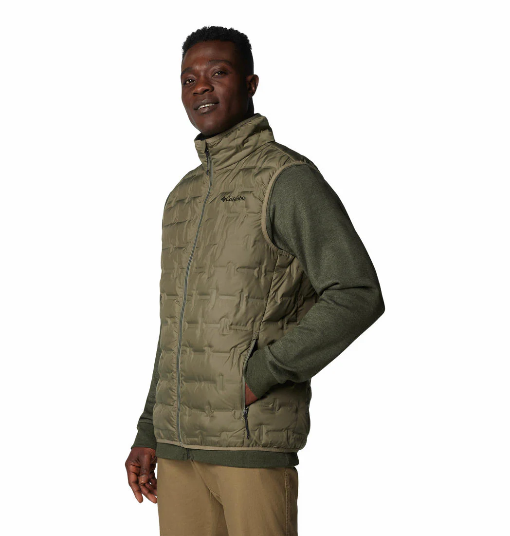Columbia Men Green Delta Ridge II Down Vest - Image 3