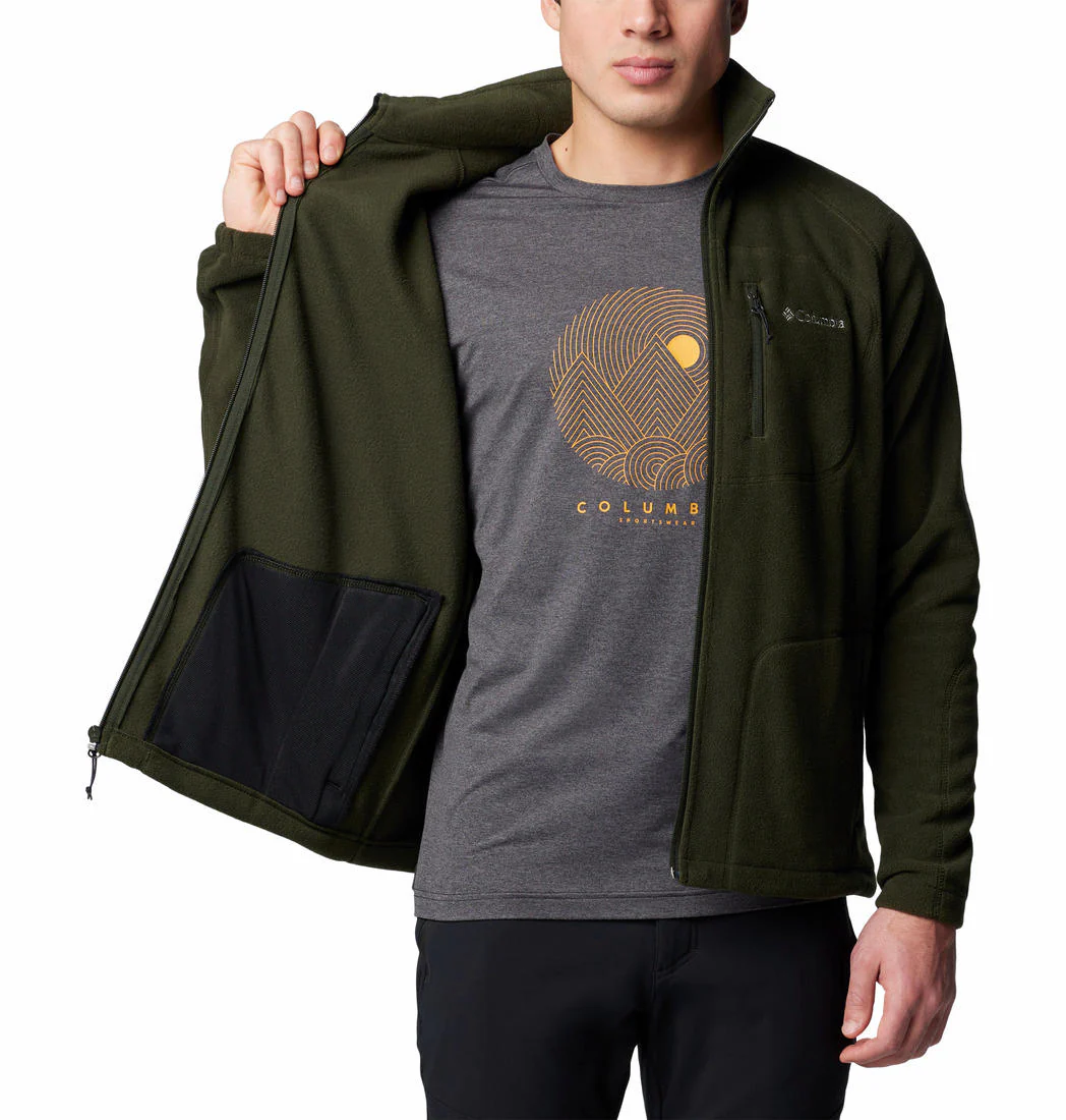 Columbia Men Green Fast Trek II Full Zip Fleece - Image 5
