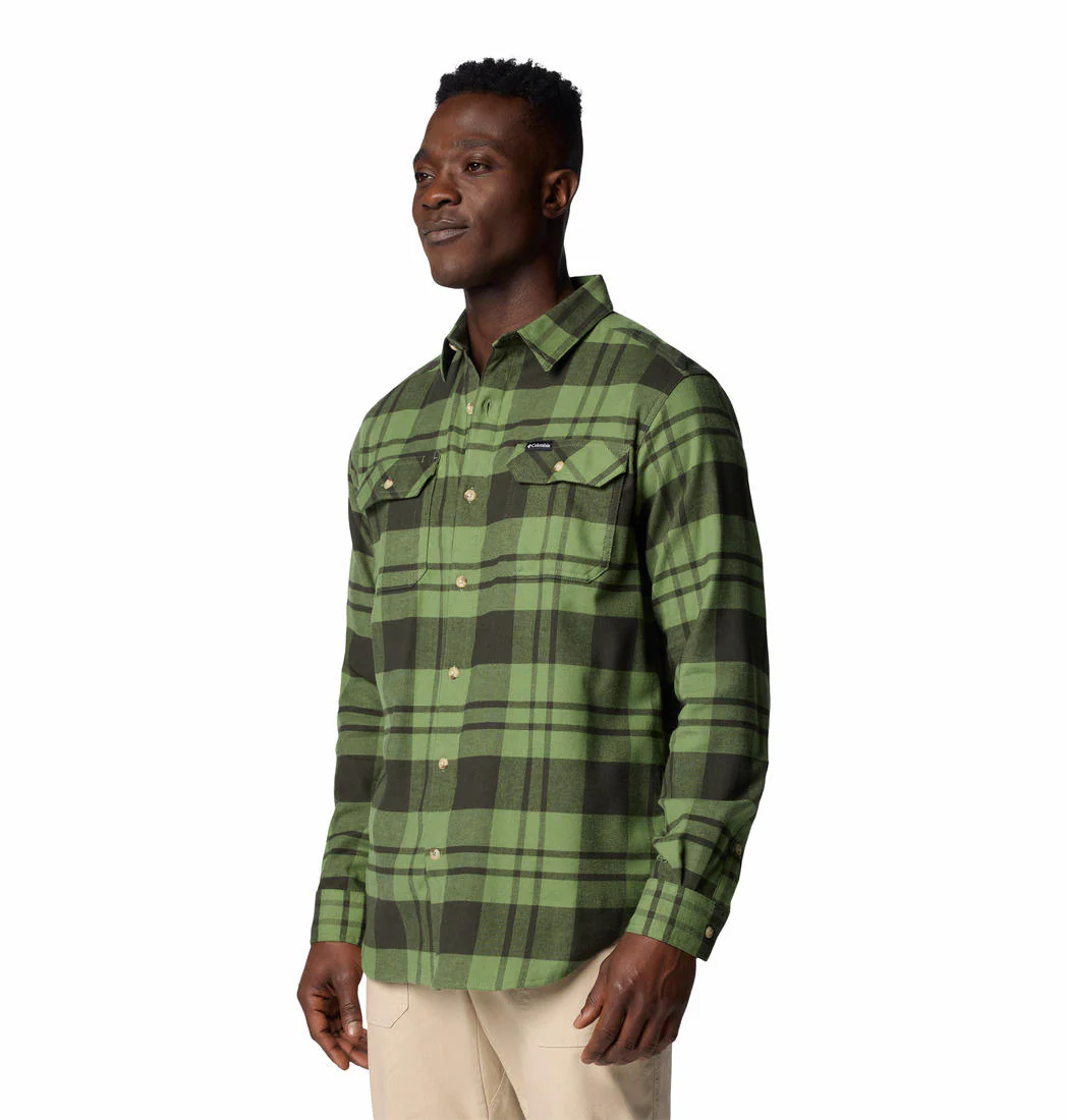 Columbia Men Green Flare Gun Stretch Flannel - Image 3