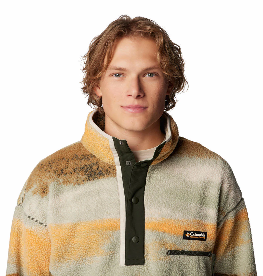 Columbia Men Green Helvetia II Printed Half Snap Fleece - Image 5