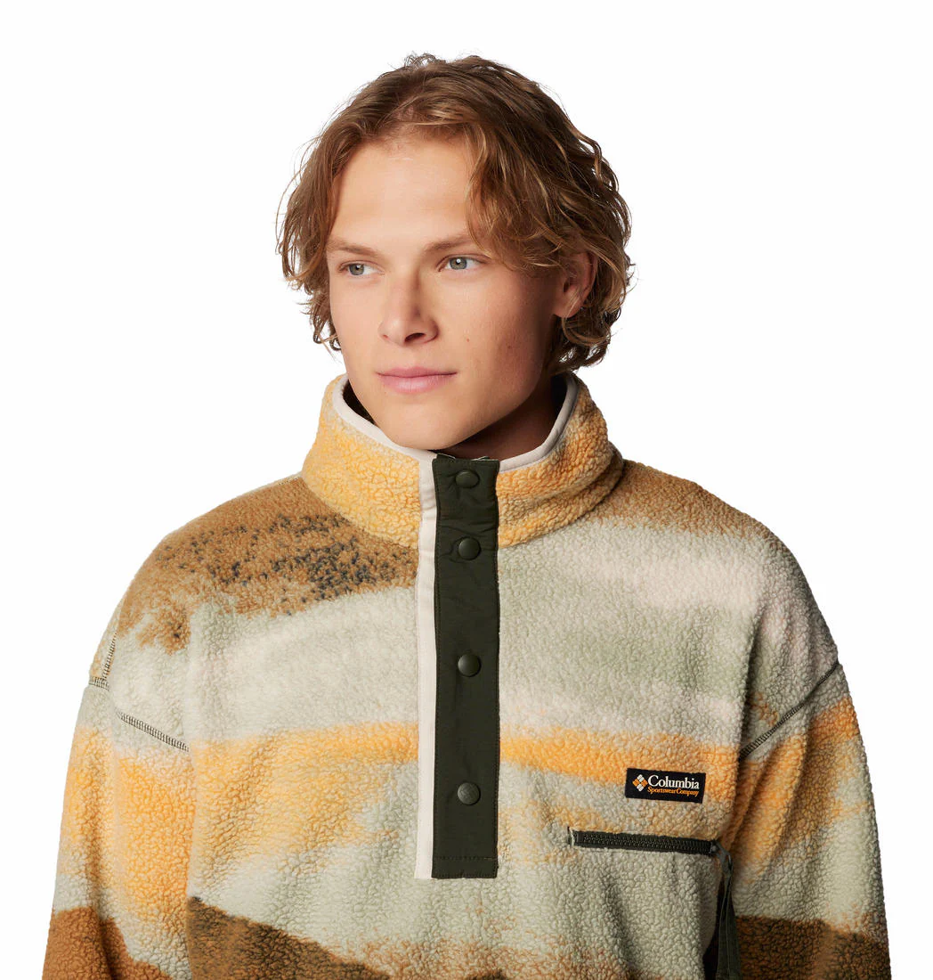 Columbia Men Green Helvetia II Printed Half Snap Fleece - Image 7