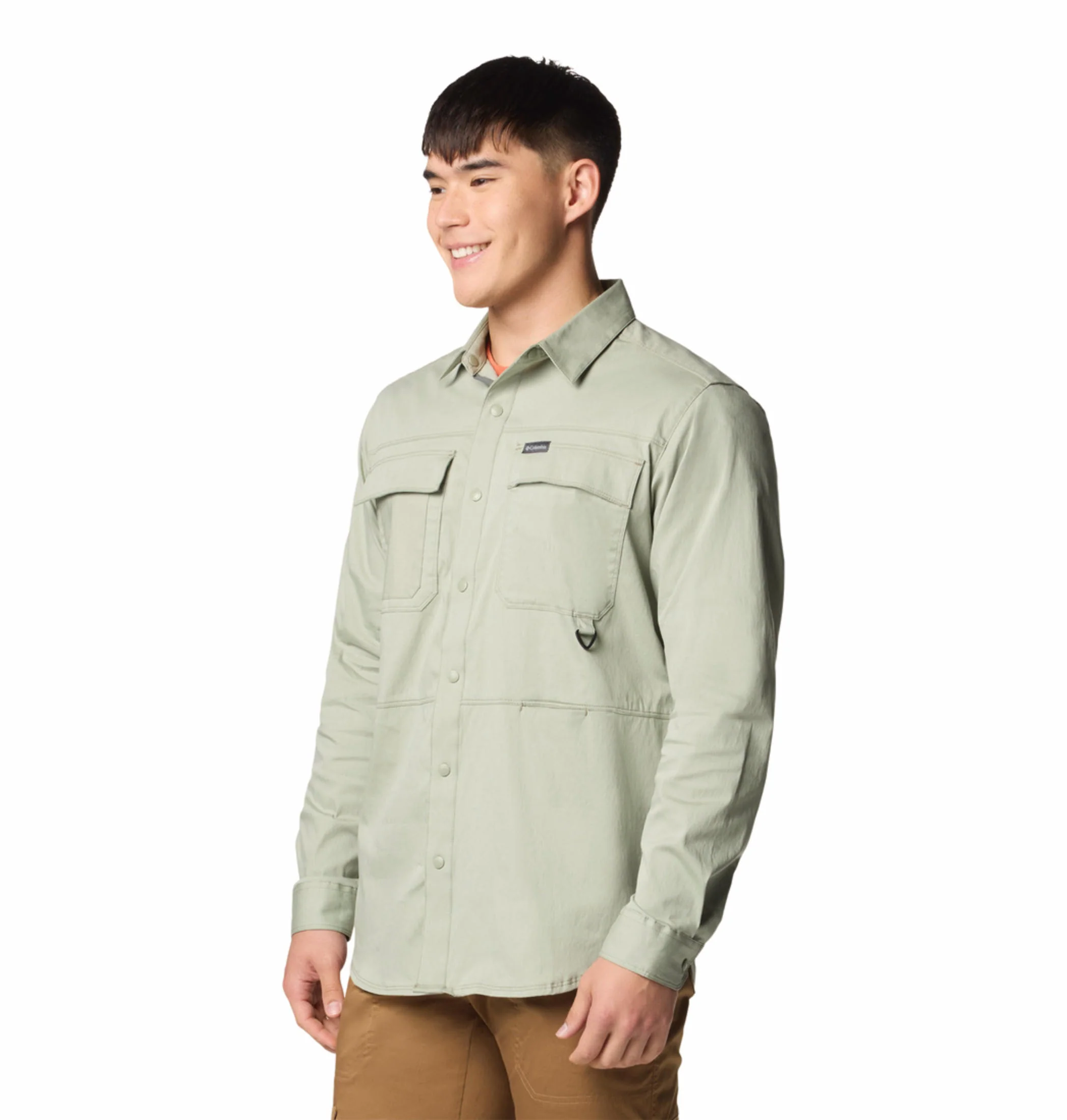 Columbia Men Green Landroamer Twill LS Shirt - Image 4
