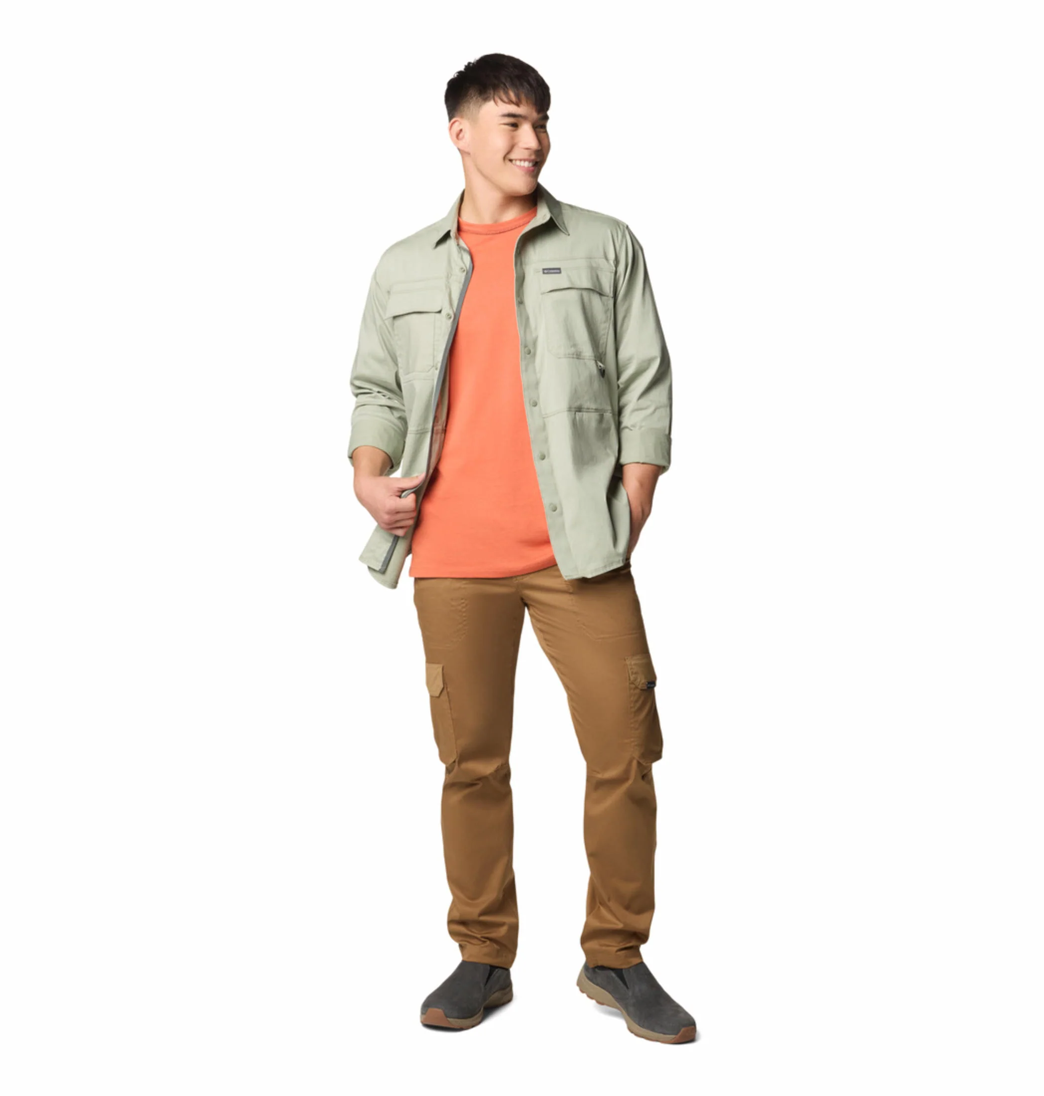 Columbia Men Green Landroamer Twill LS Shirt - Image 5