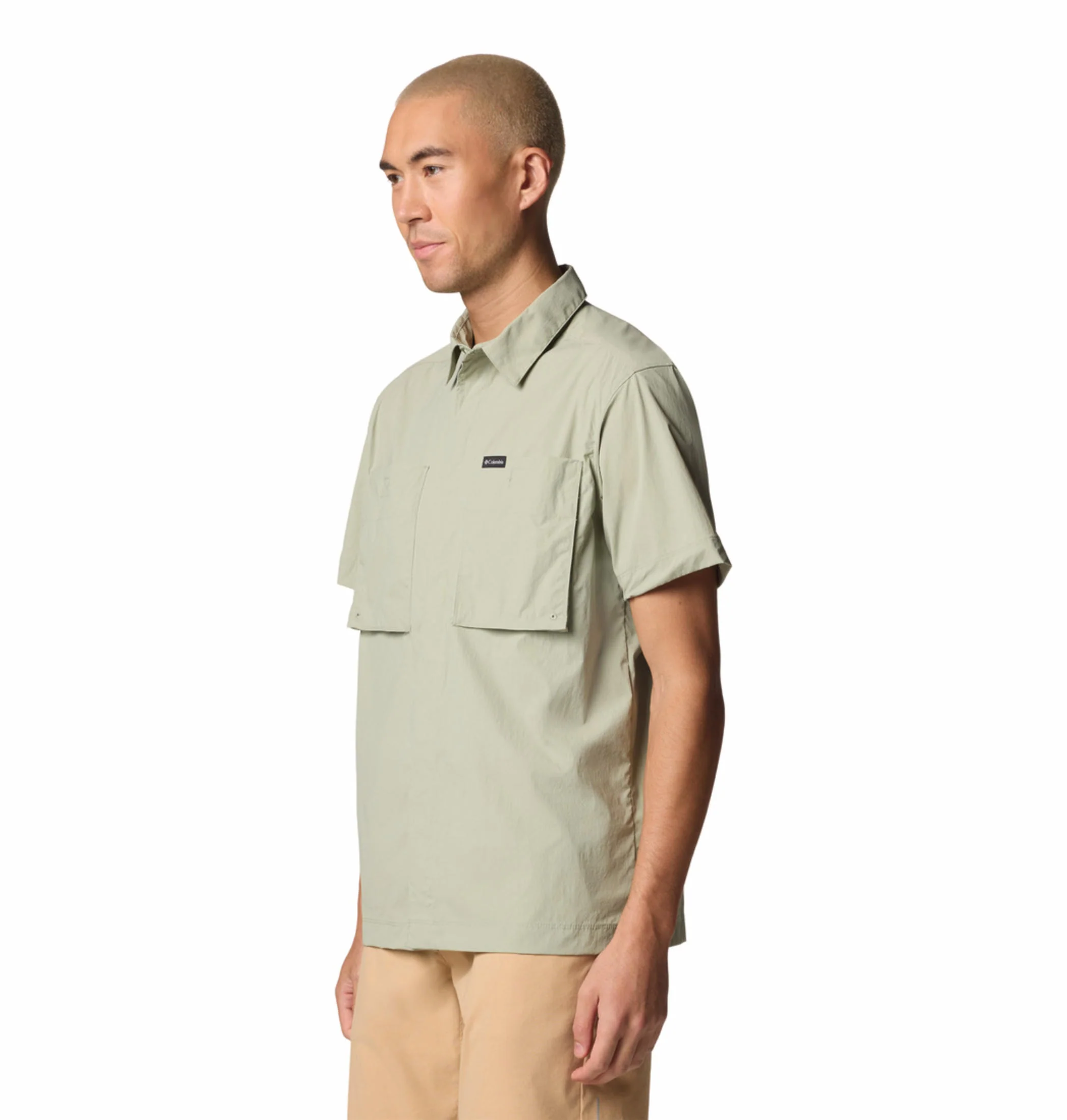 Columbia Men Green Black Mesa Utility SS Shirt - Image 4