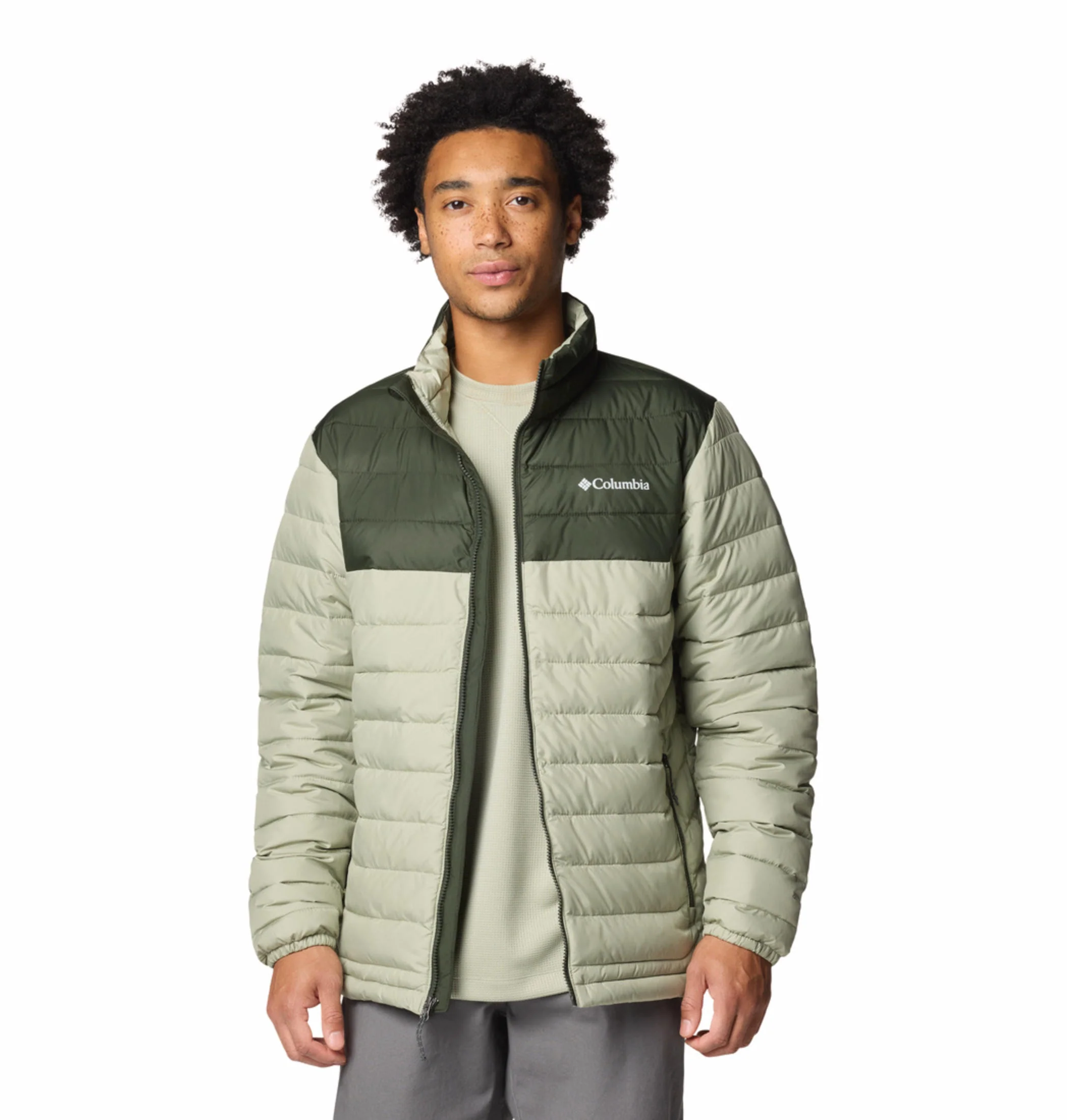 Columbia Men Green Powder Lite II Jacket - Image 10