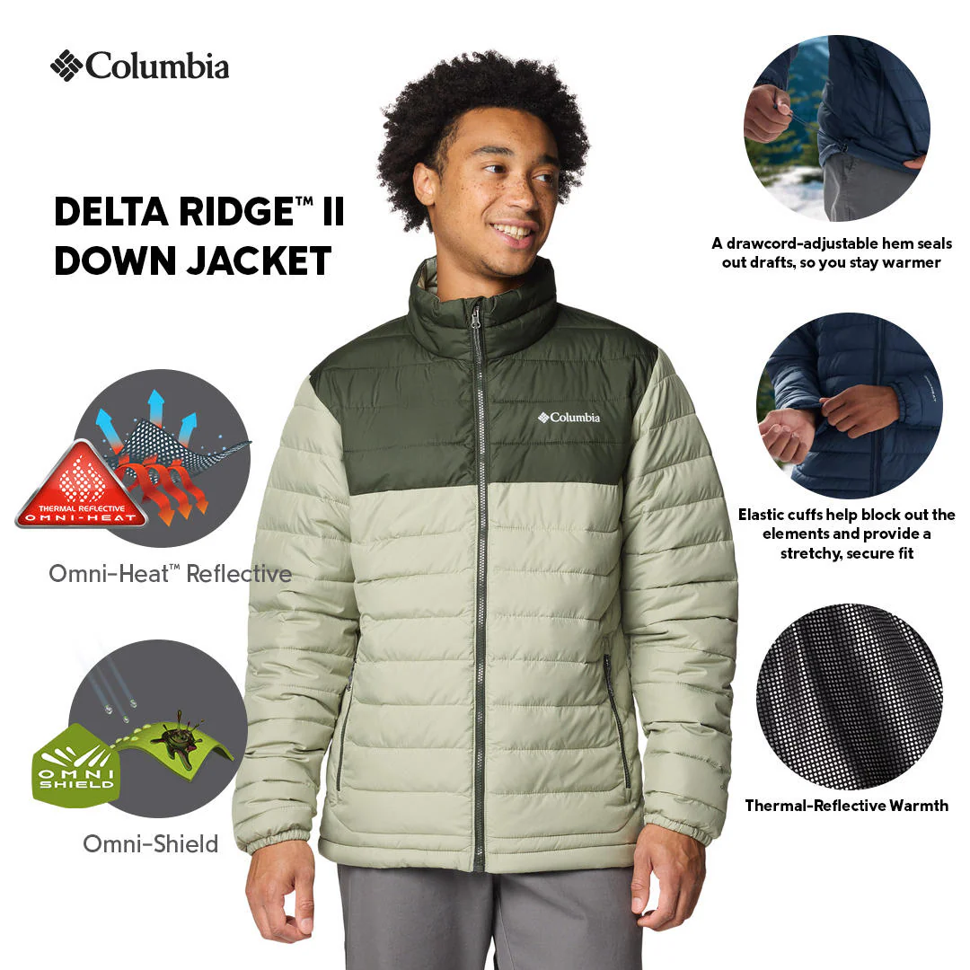 Columbia Men Green Powder Lite II Jacket - Image 2