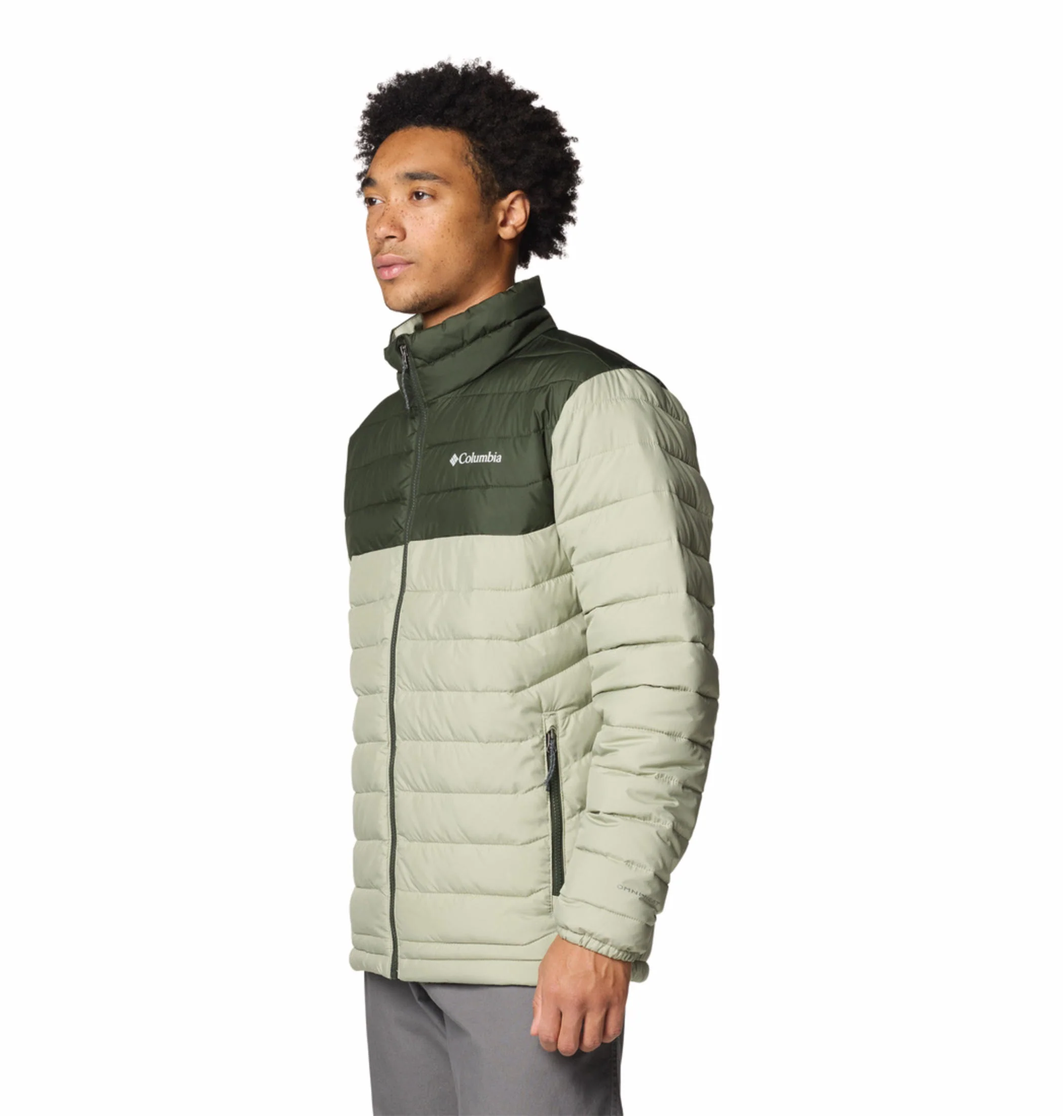 Columbia Men Green Powder Lite II Jacket - Image 4