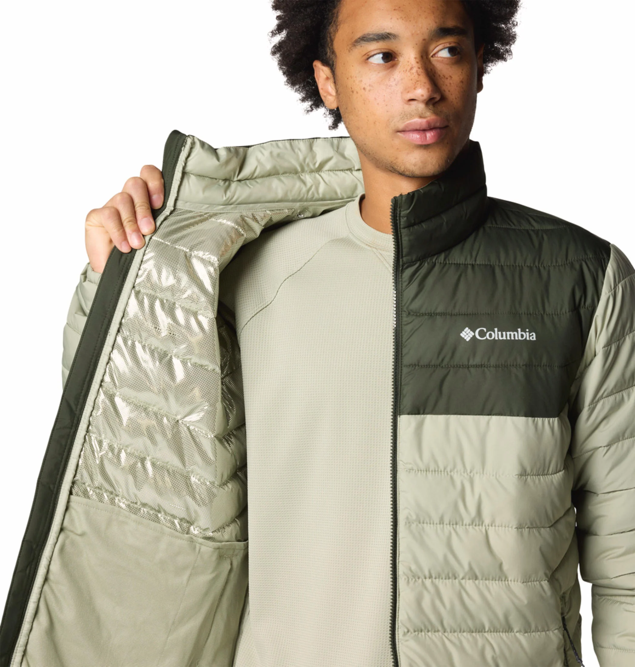 Columbia Men Green Powder Lite II Jacket - Image 8