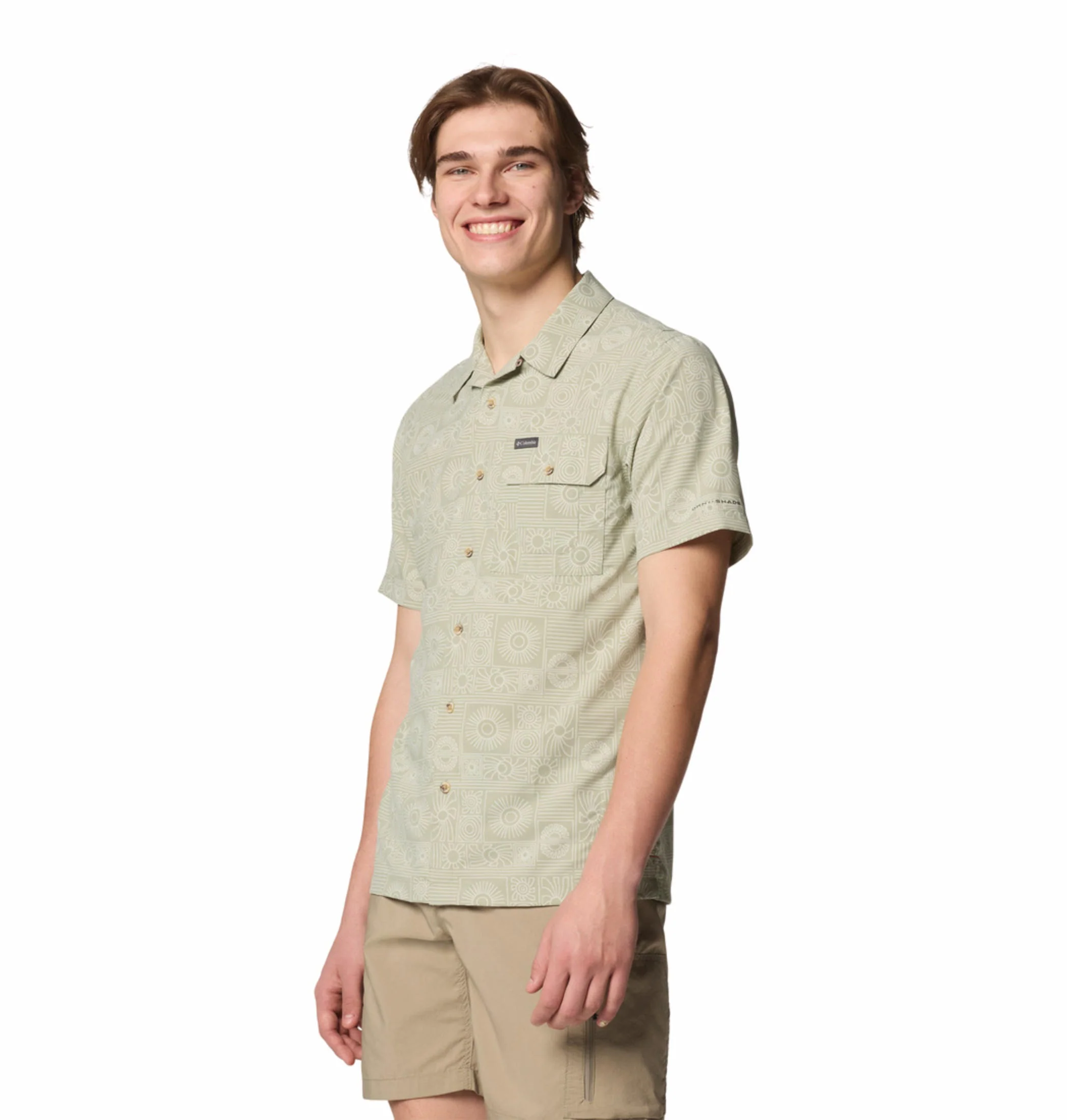 Columbia Men Green Tech Trail Utility Printed Woven SS (Sun Protection) - Image 4