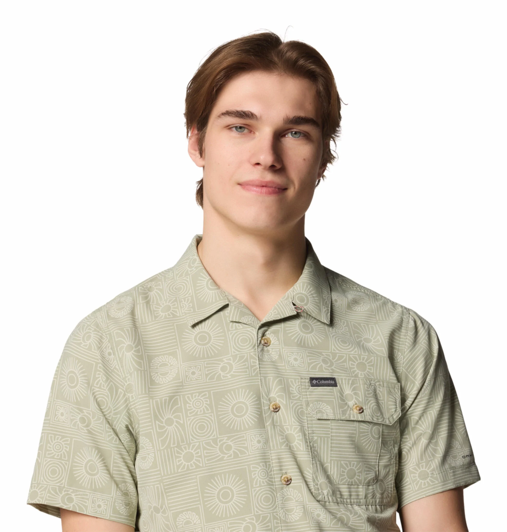 Columbia Men Green Tech Trail Utility Printed Woven SS (Sun Protection) - Image 6