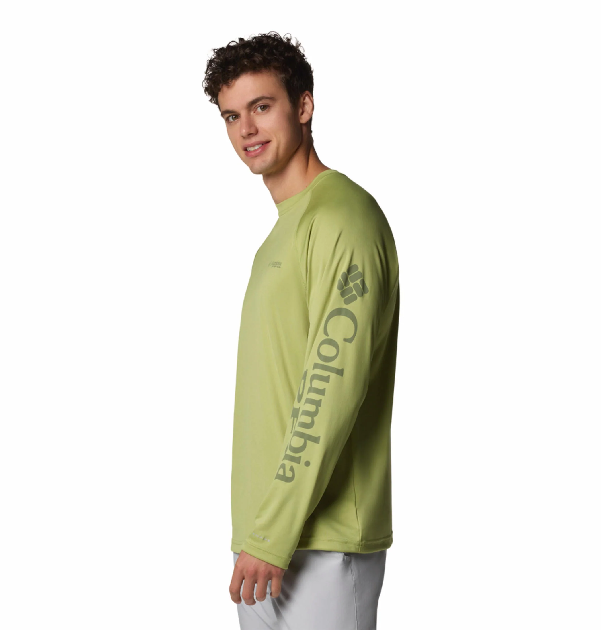 Columbia Men Green Terminal Tackle LS Shirt (Sun Protection) - Image 4