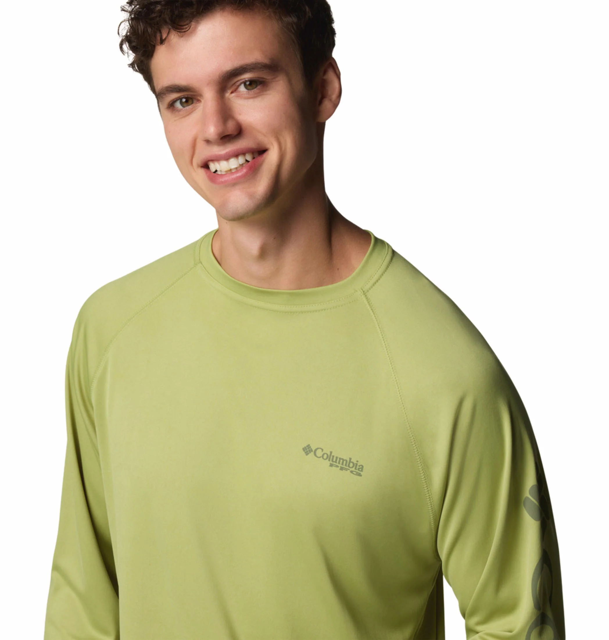 Columbia Men Green Terminal Tackle LS Shirt (Sun Protection) - Image 7