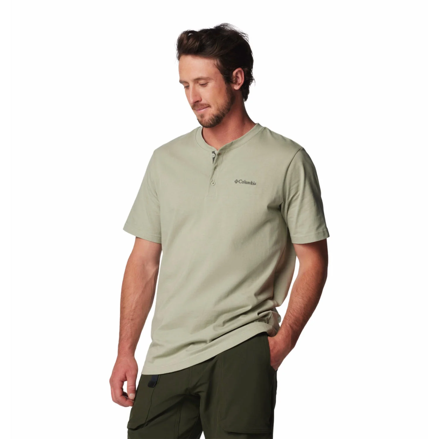 Columbia Men Green Landroamer SS Henley II (Sun Protection) - Image 4