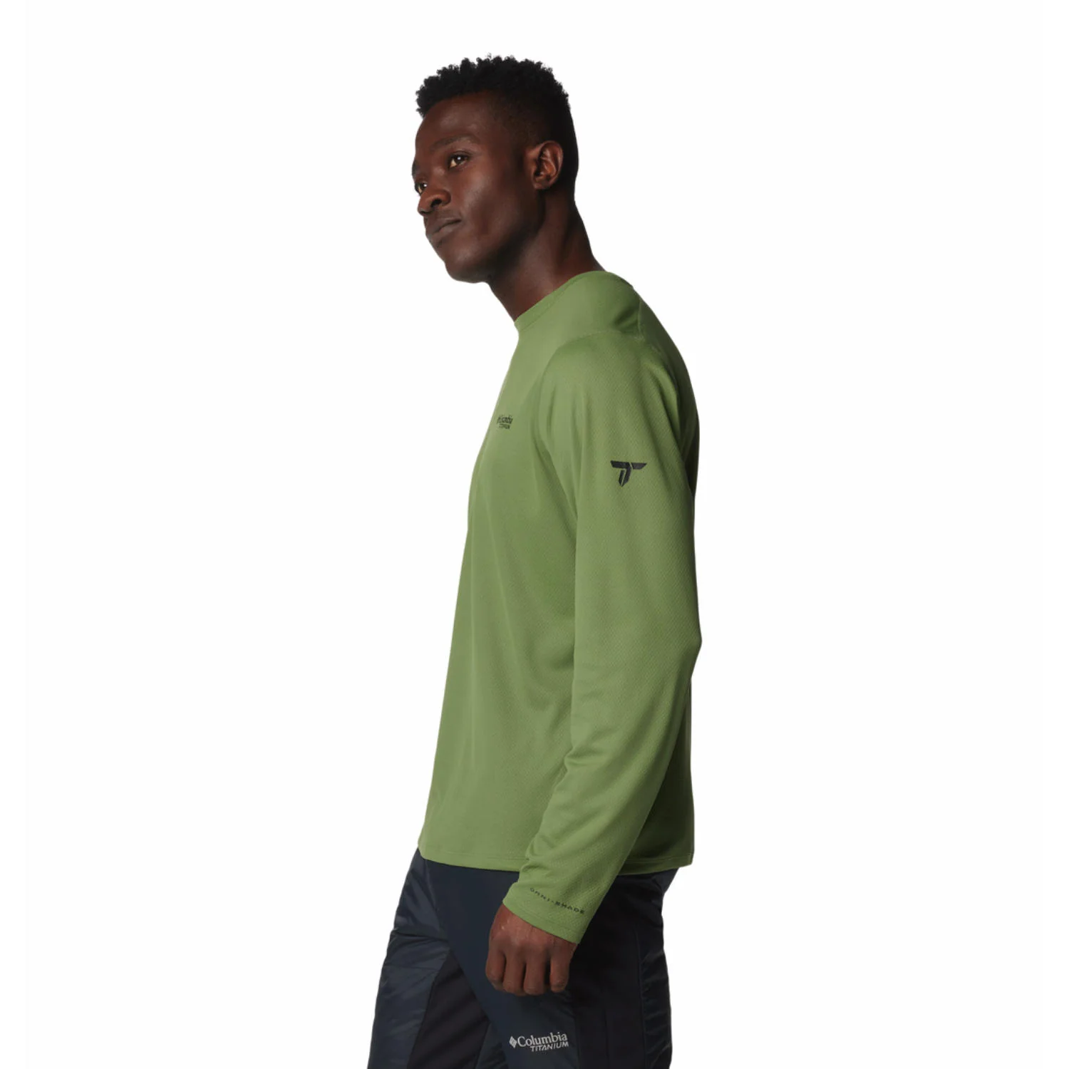 Columbia Men Green Summit Valley LS Crew (Sun Protection) - Image 3