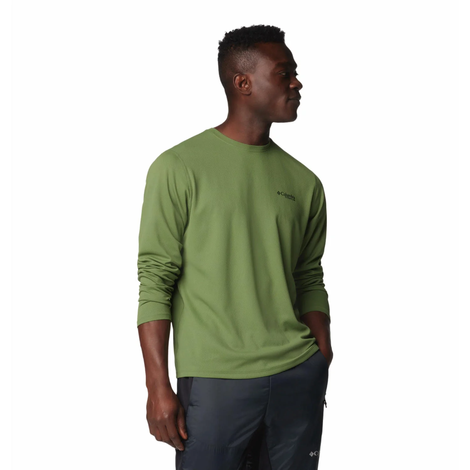 Columbia Men Green Summit Valley LS Crew (Sun Protection) - Image 5