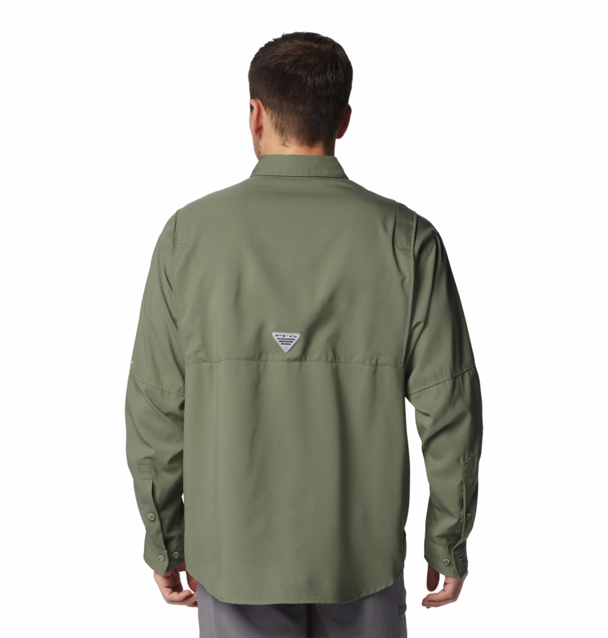 Columbia Men Green Tamiami II LS Shirt (Sun Protection) - Image 5