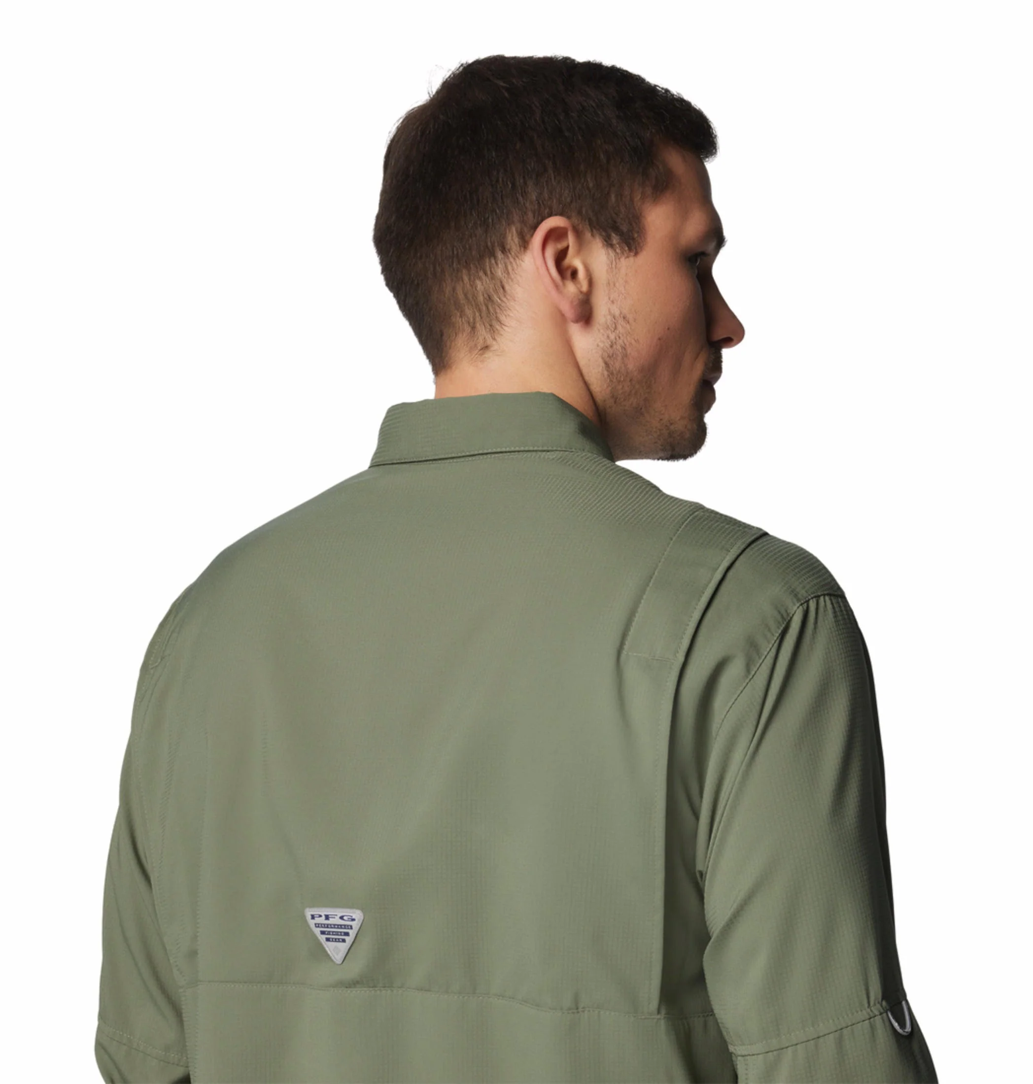 Columbia Men Green Tamiami II LS Shirt (Sun Protection) - Image 8