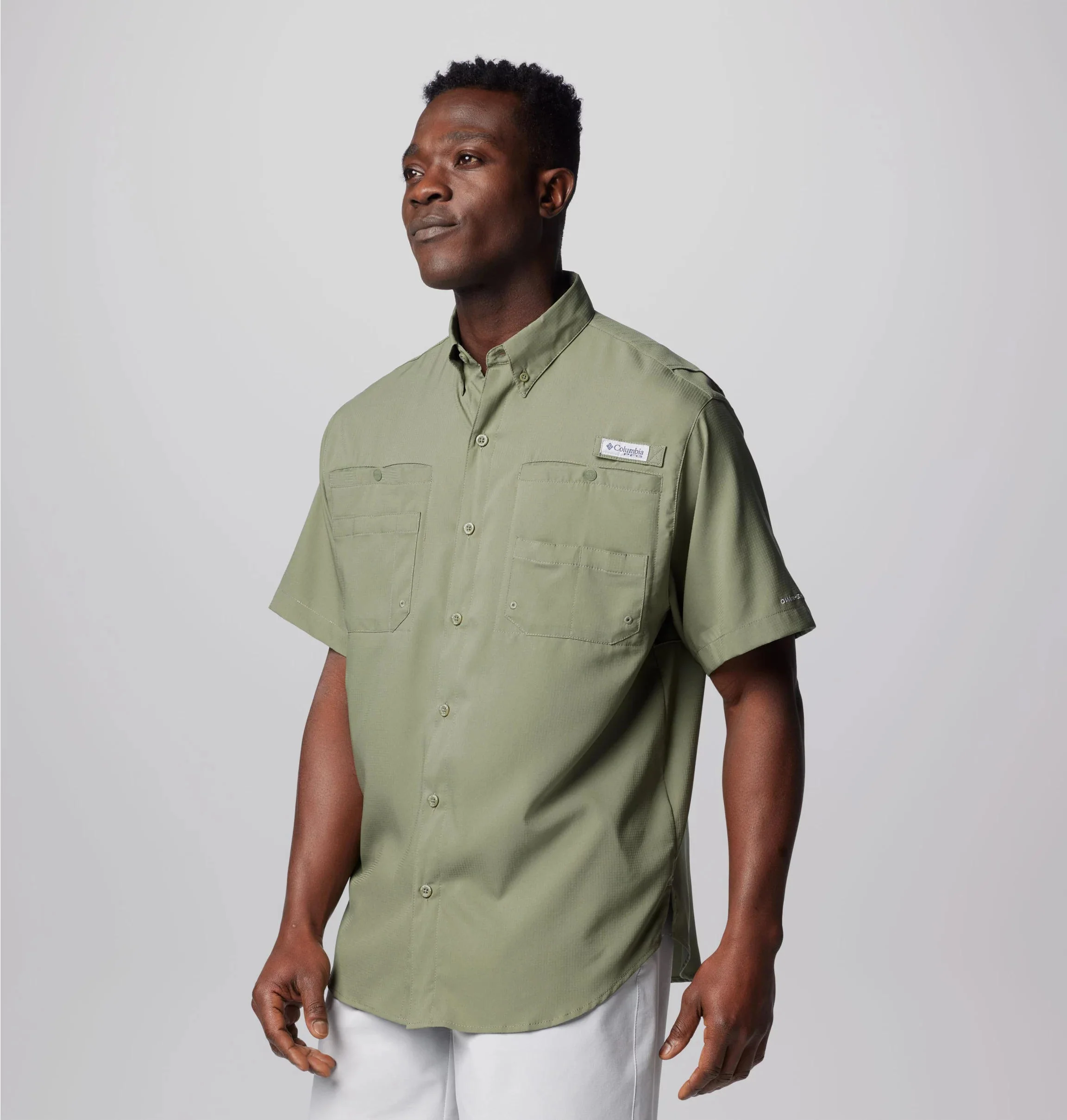 Columbia Men Green Tamiami II SS Shirt (Sun Protection) - Image 4