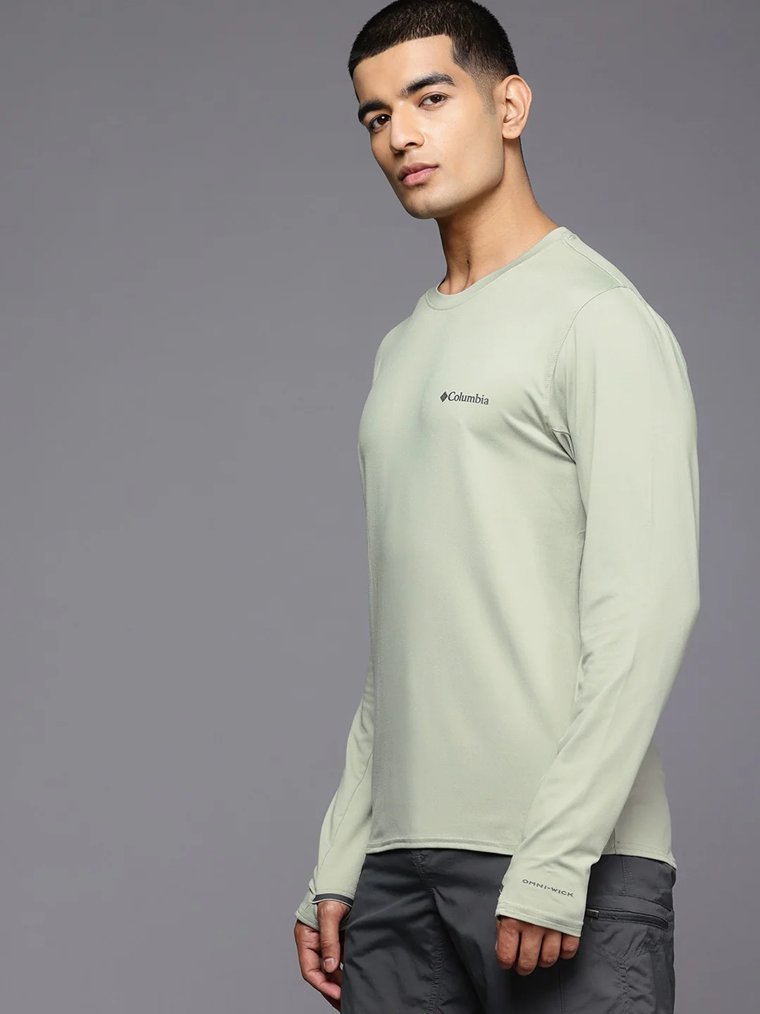 Columbia Men Green Tech Trail Long Sleeve Crew II (Sun Protection) - Image 4