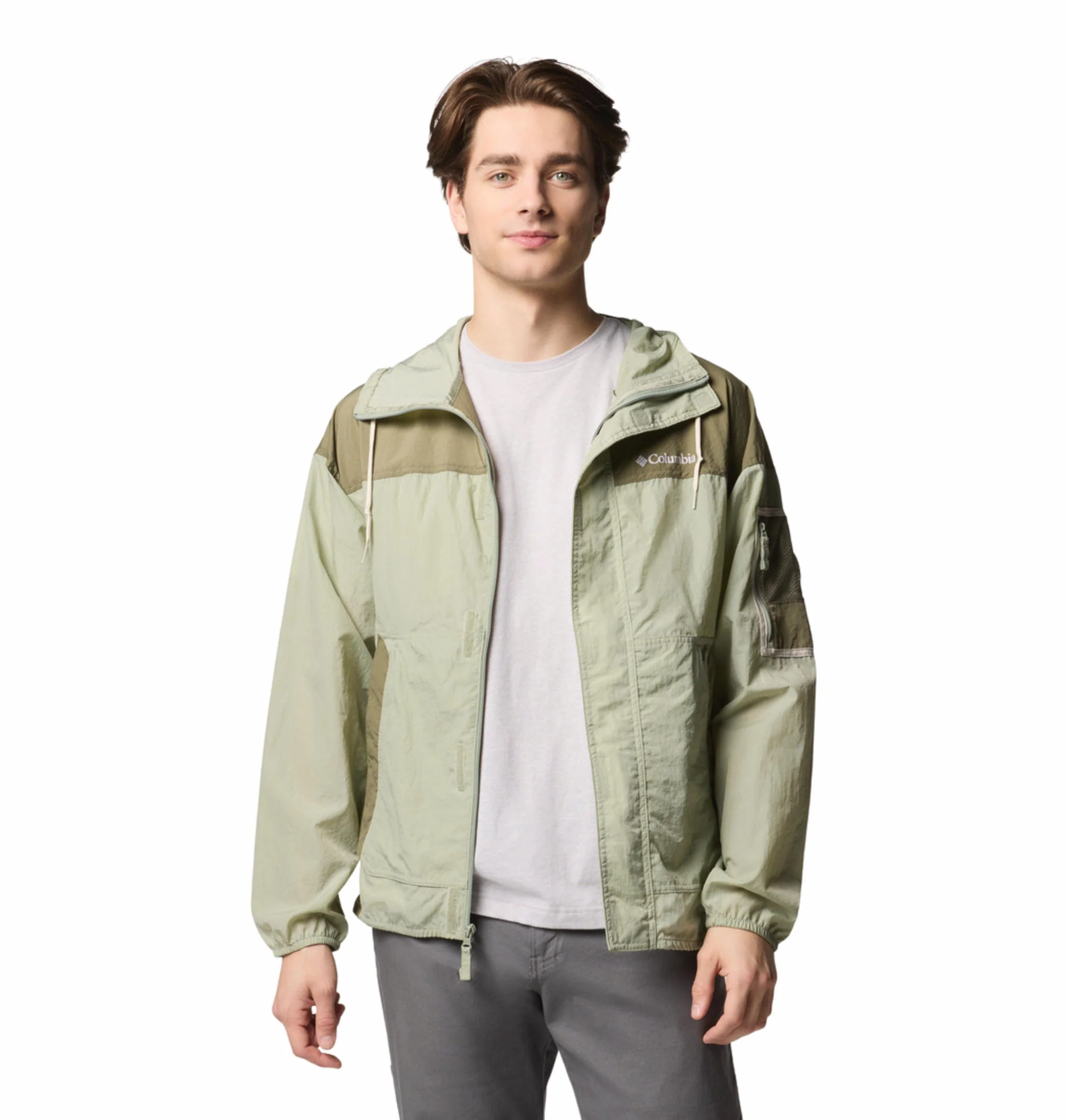 Columbia Men Green Challenger II Windbreaker - Image 5