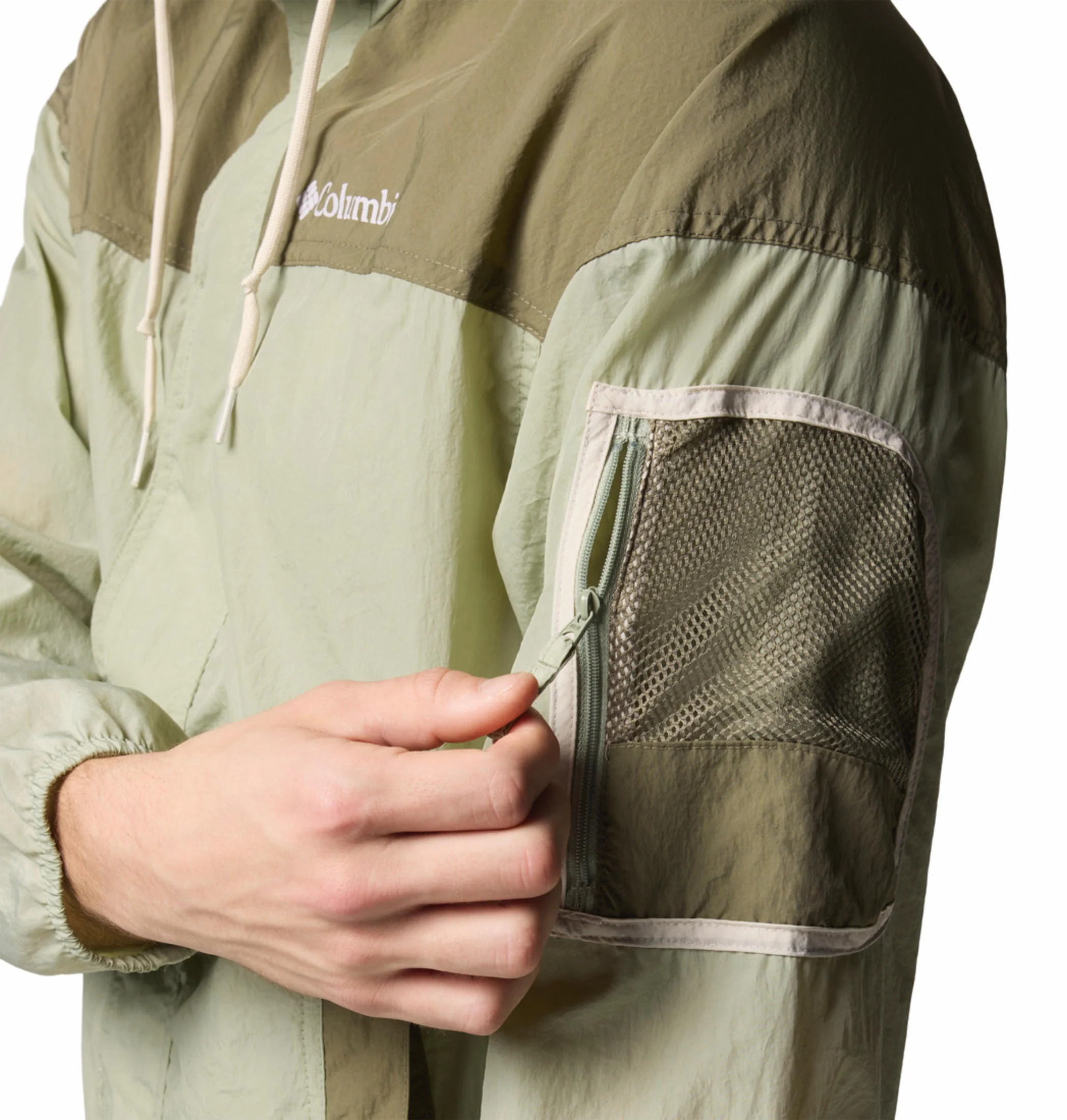Columbia Men Green Challenger II Windbreaker - Image 8