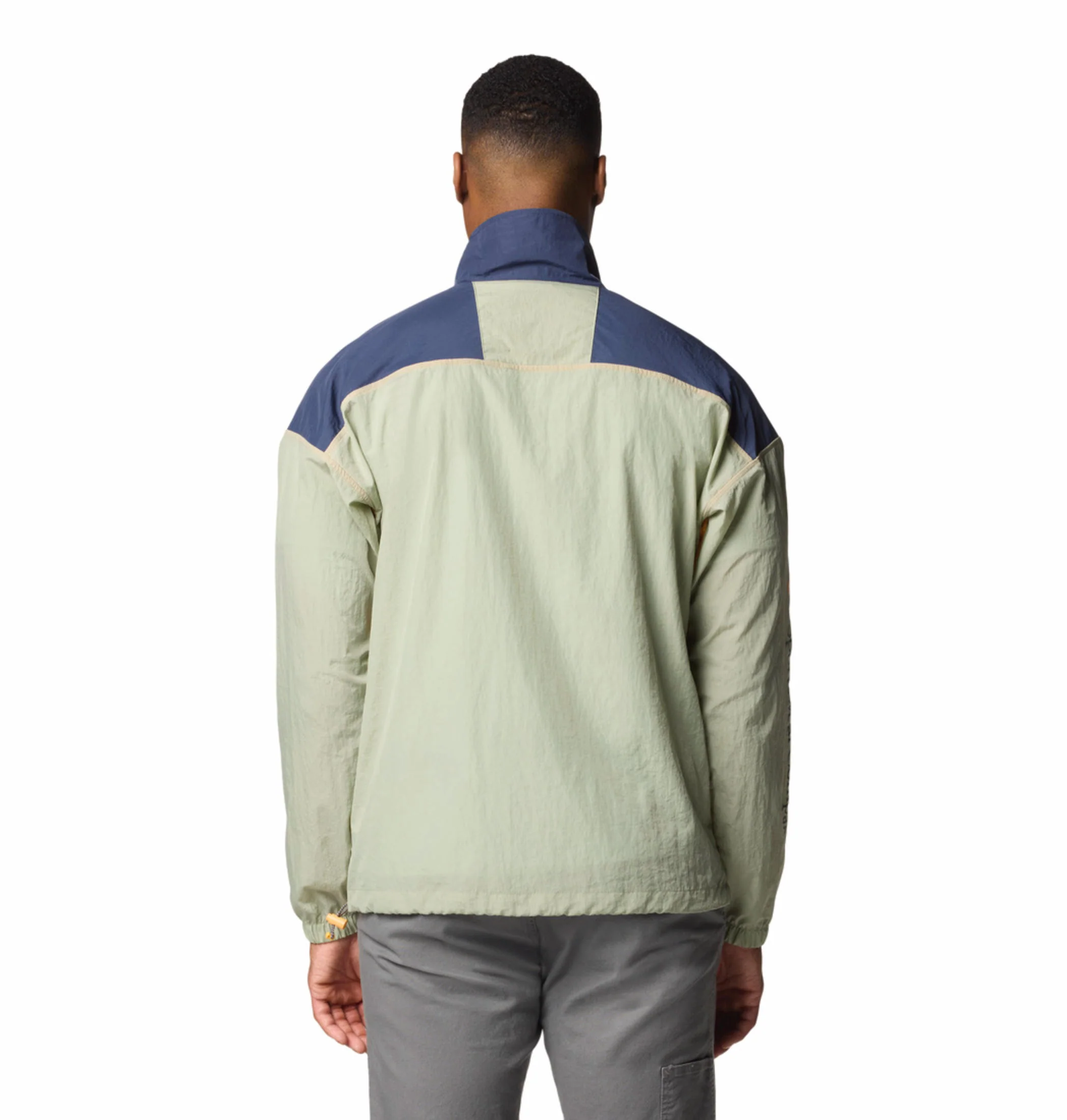 Columbia Men Green Riptide II Retro Windbreaker Anorak - Image 5