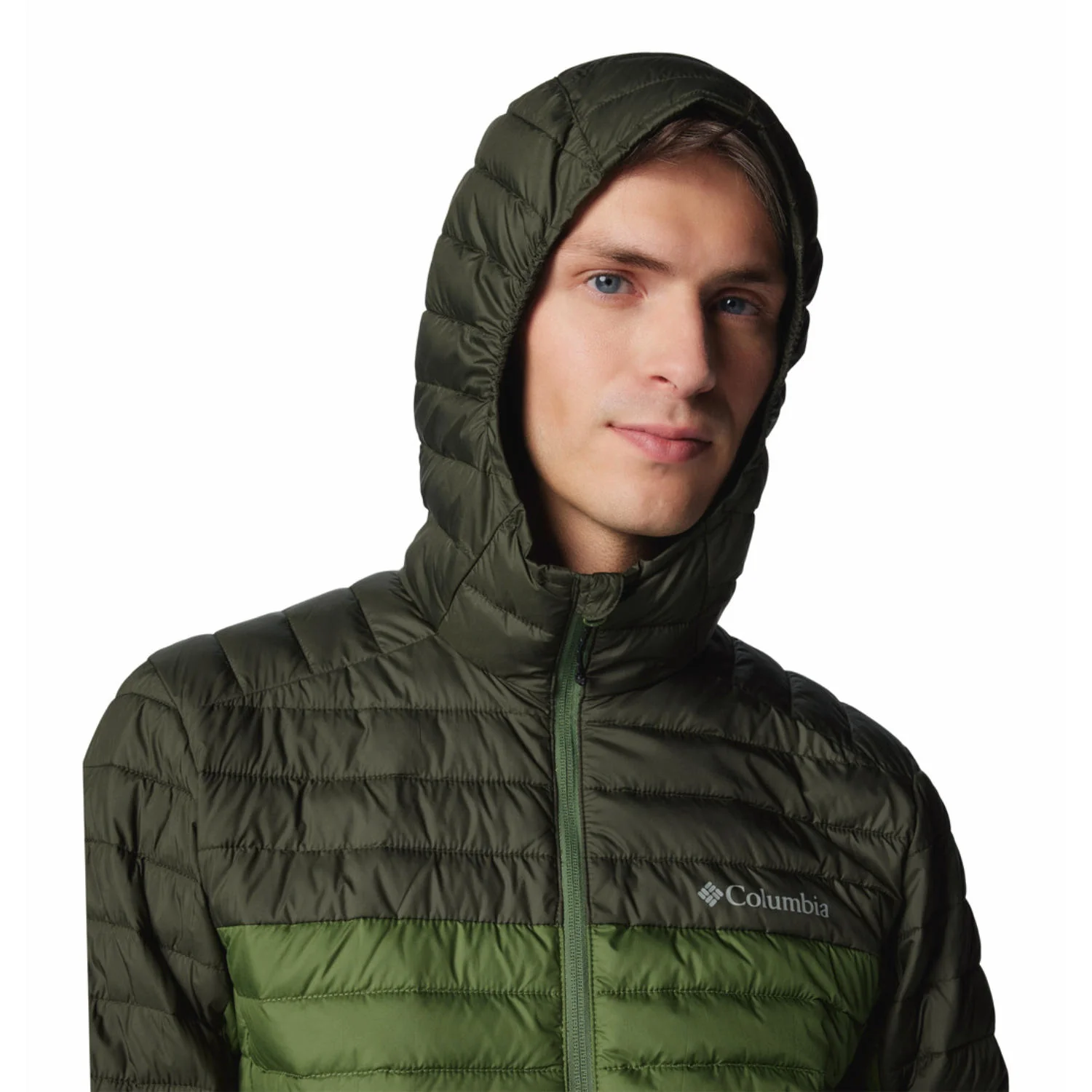 Columbia Men Green Silver Falls II Hooded Jacket - Image 14