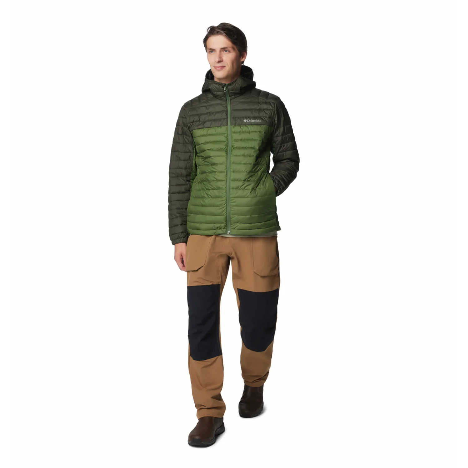Columbia Men Green Silver Falls II Hooded Jacket - Image 3