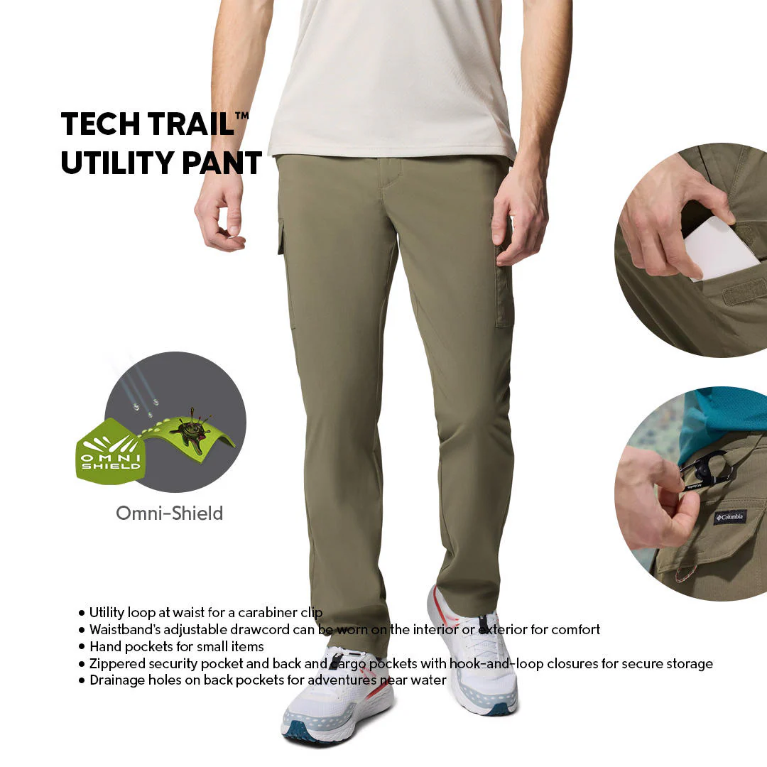 Columbia Men Green Tech Trail Utility Pant - Image 2