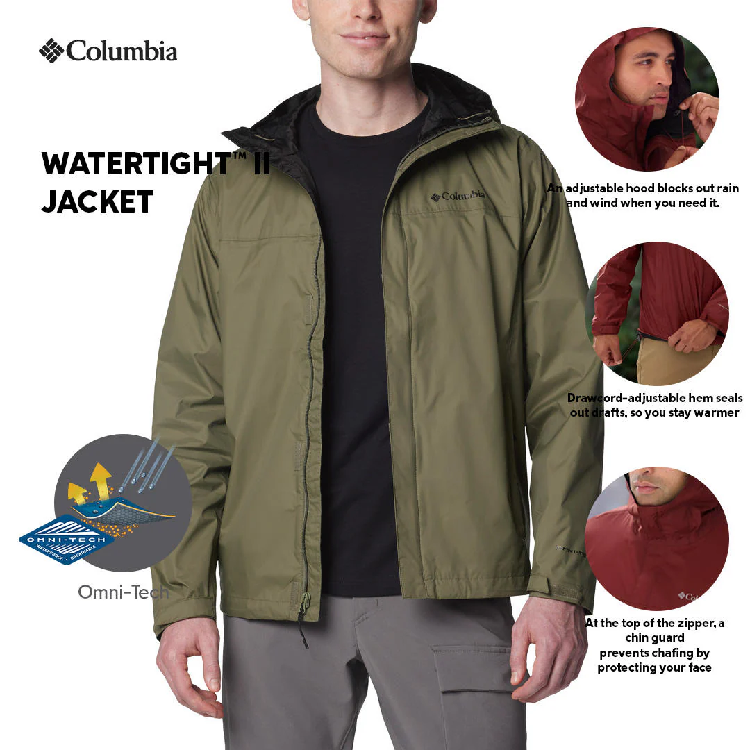 Columbia Men Green Watertight II Jacket Waterproof - Image 2