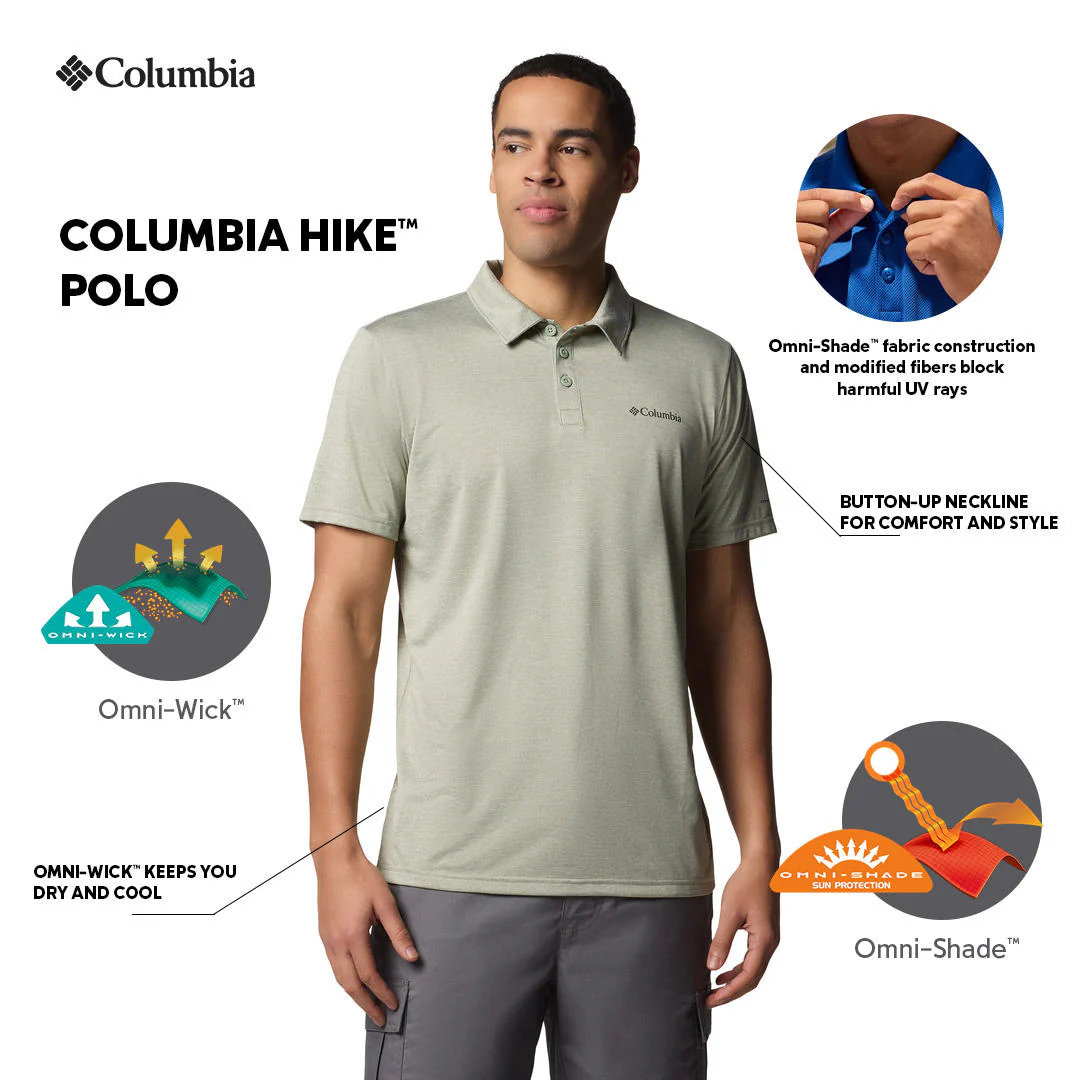 Columbia Men Green Columbia Hike Polo - Image 2