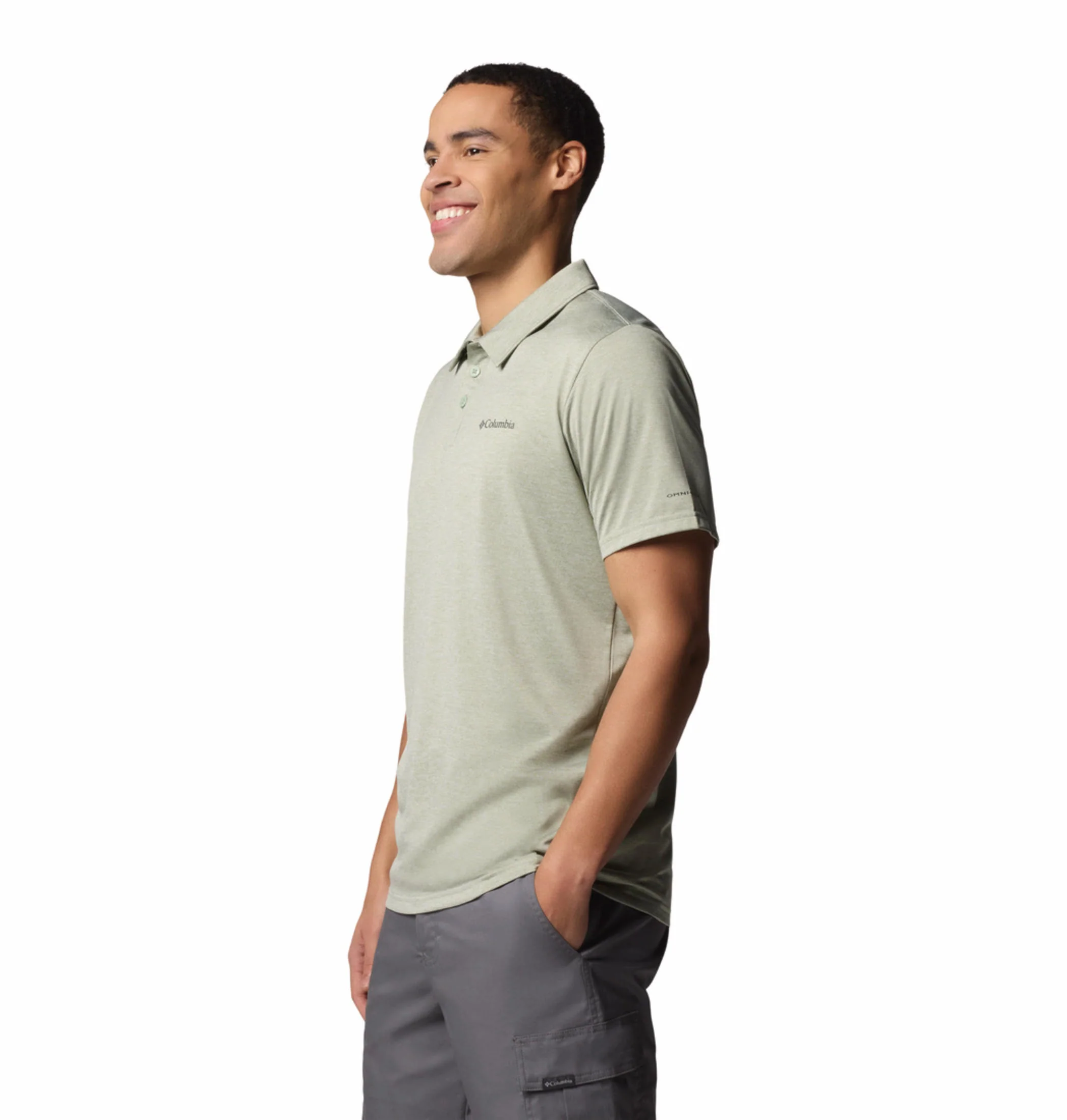 Columbia Men Green Columbia Hike Polo - Image 4