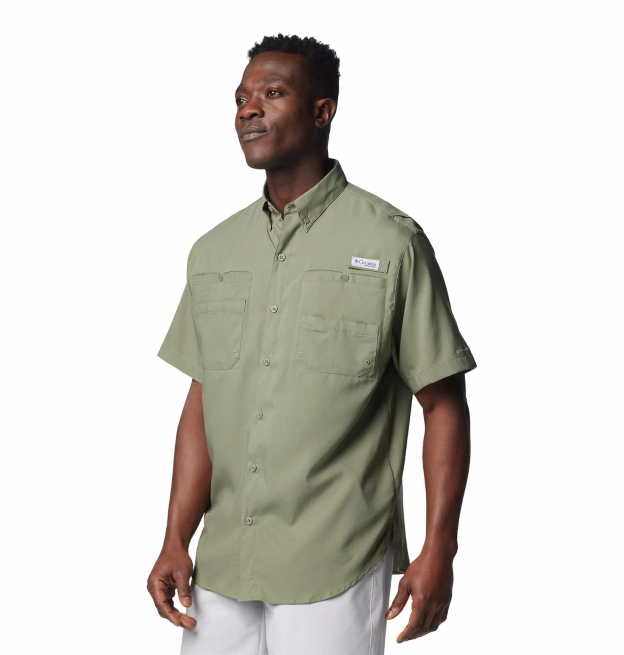 Columbia Men Green Tamiami II SS Shirt (Sun Protection) - Image 3