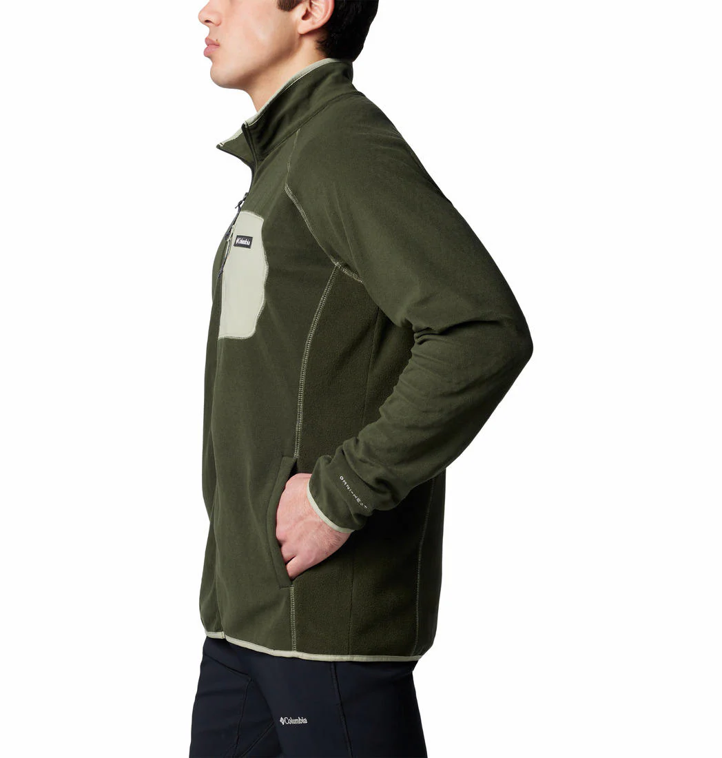Columbia Men Green Outdoor Tracks Full Zip II - Image 3