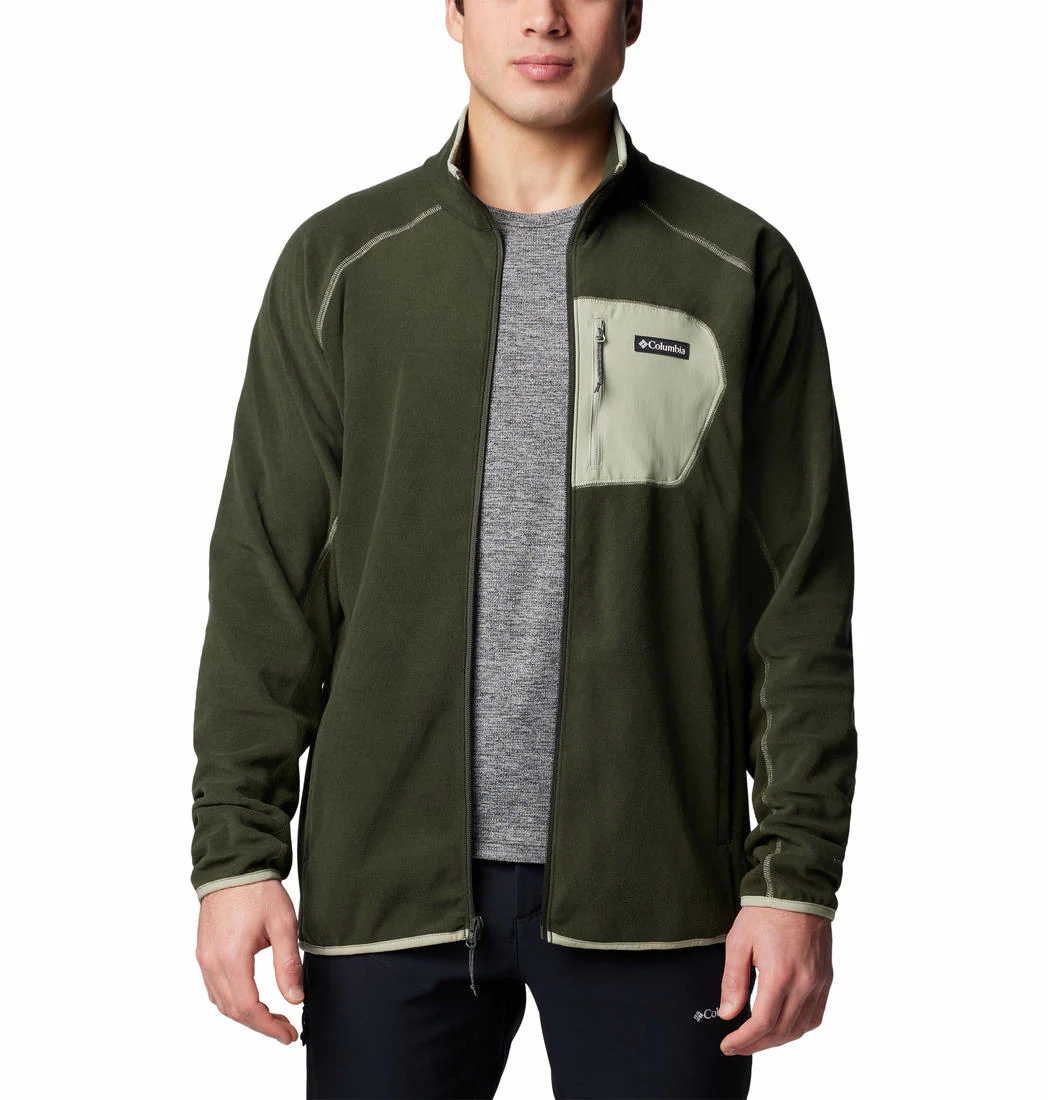 Columbia Men Green Outdoor Tracks Full Zip II - Image 4