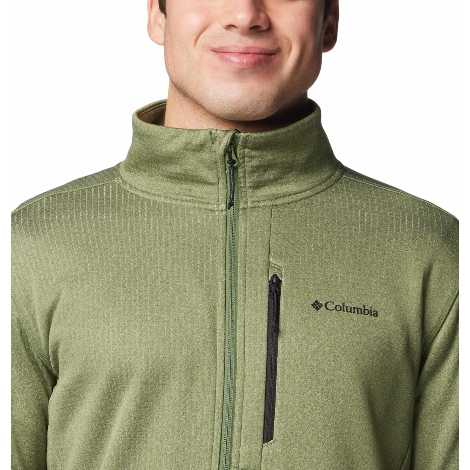 Columbia Men Green Park View Fleece Full Zip - Image 5